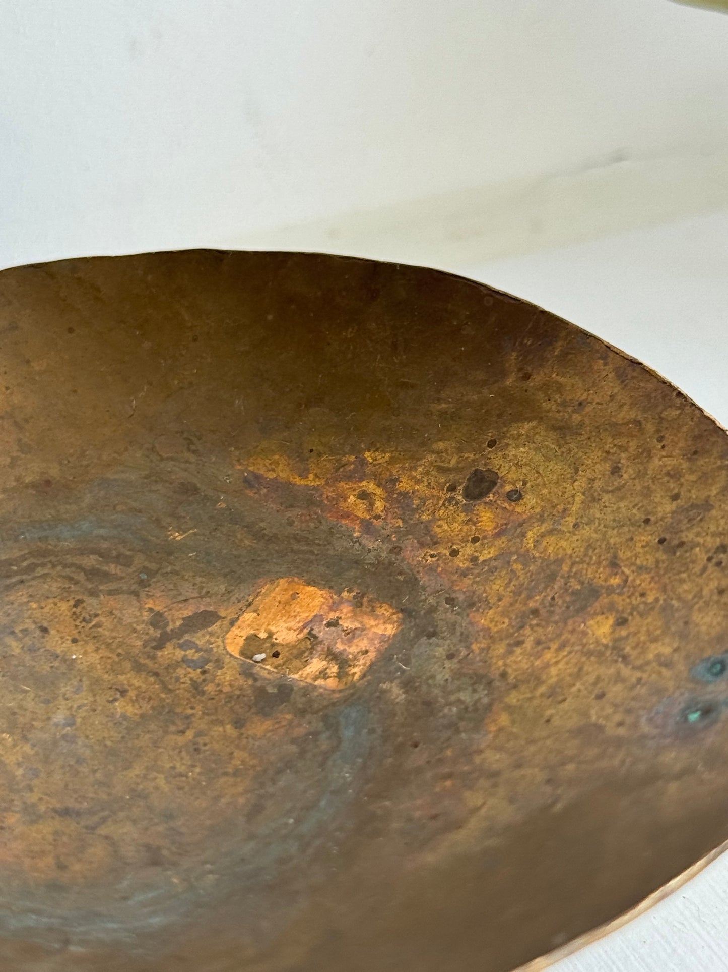 Small Vintage brass footed bowl