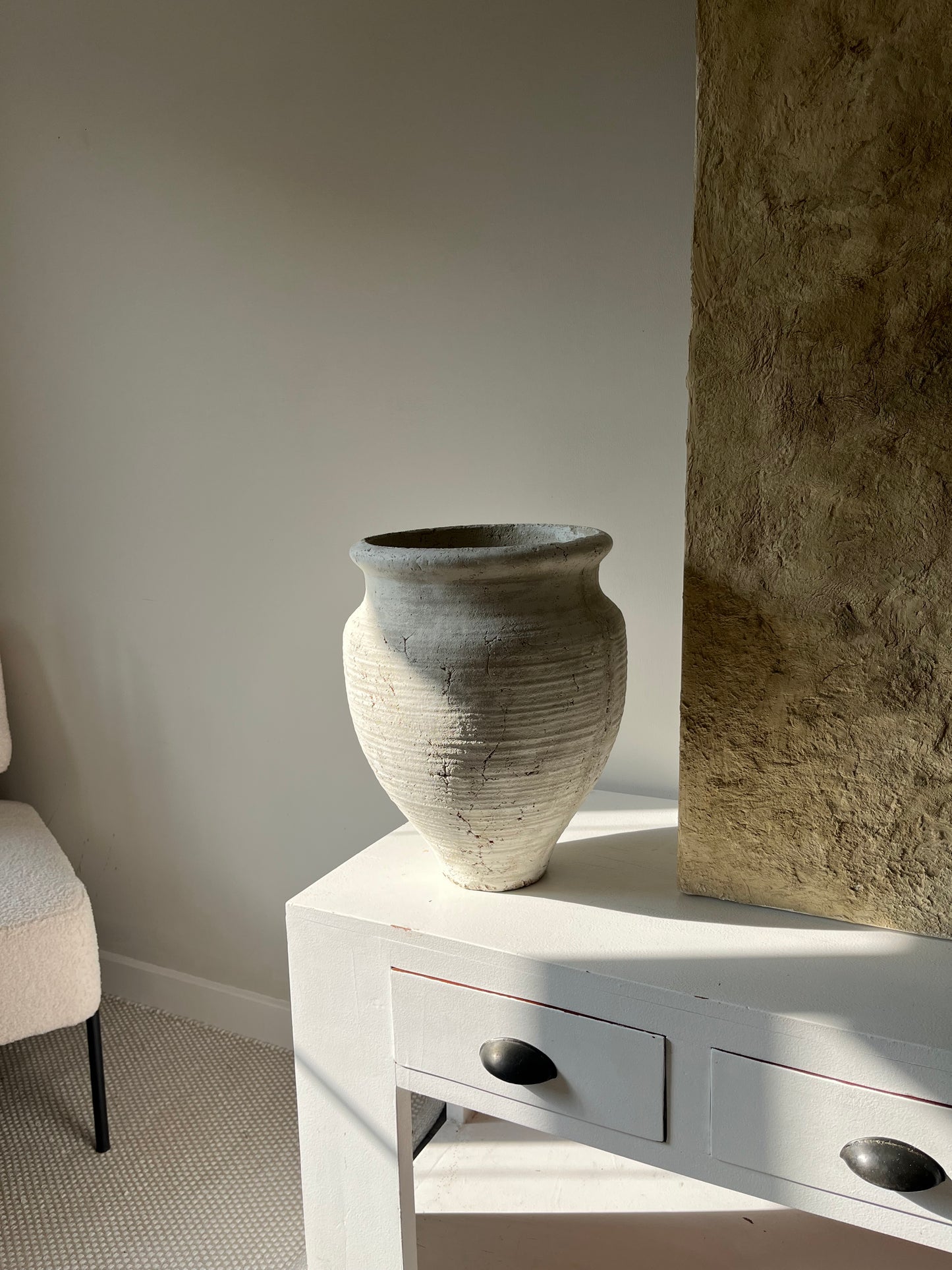 CLOUD | large neutral rustic vessel