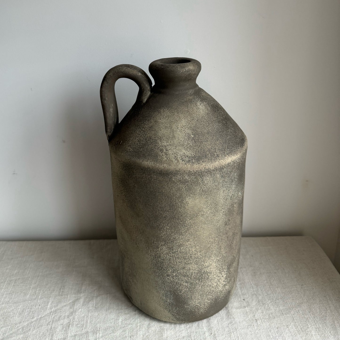 EARTH | large earthy brown rustic handled pot