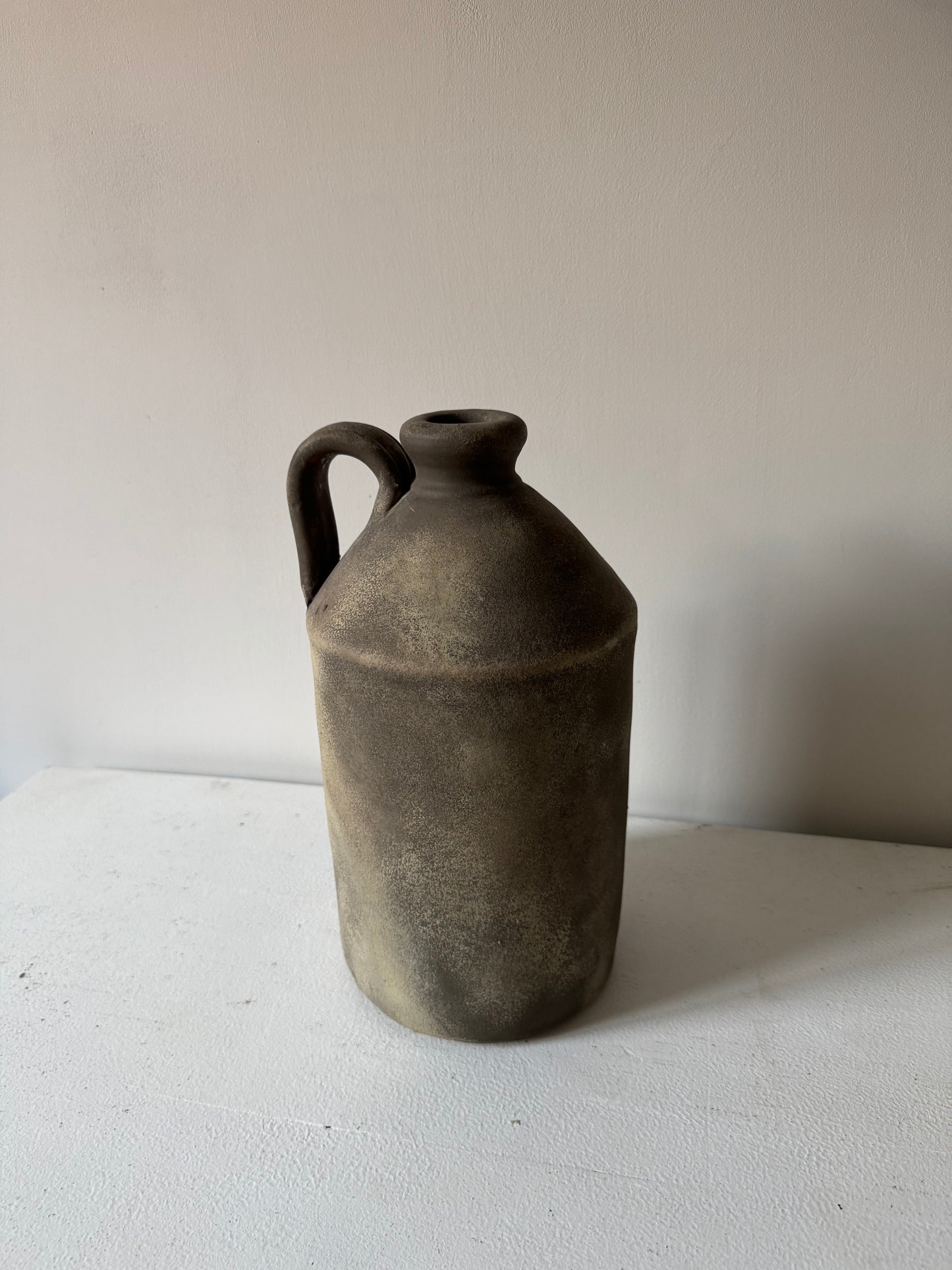 EARTH | large earthy brown rustic handled pot
