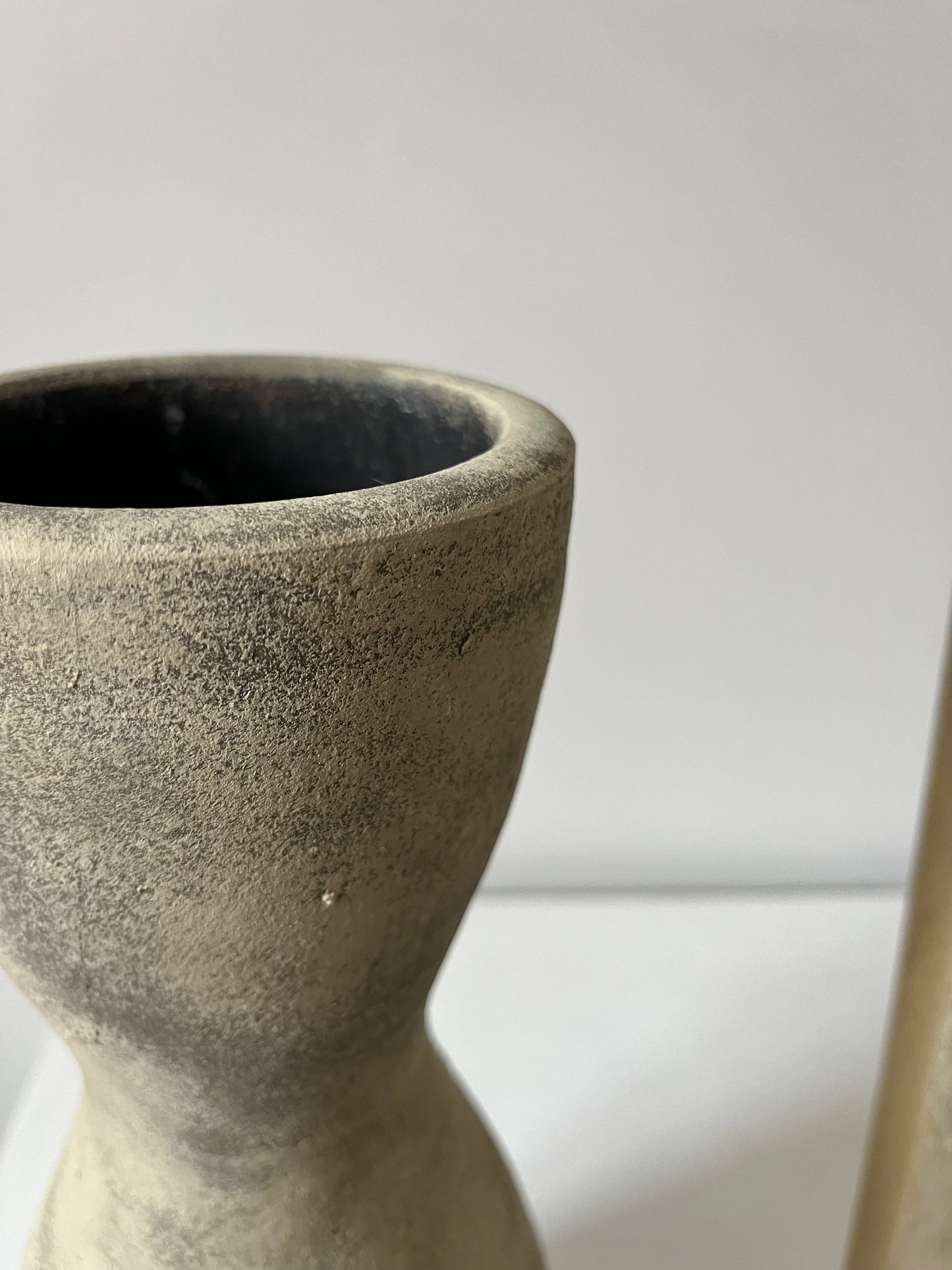 Up-cycled | unique tapered earthy vase
