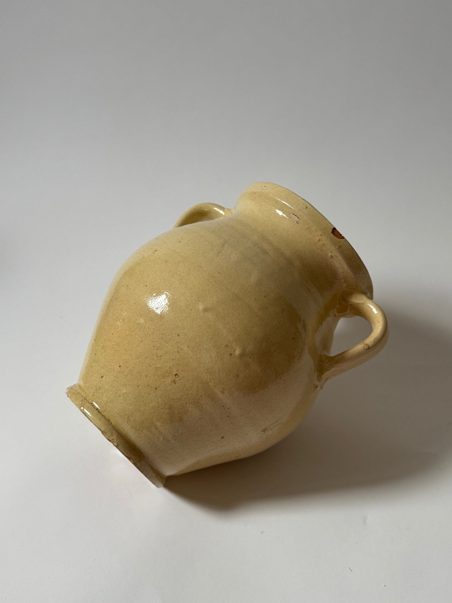 Butter Yellow Twin Handled Vessel