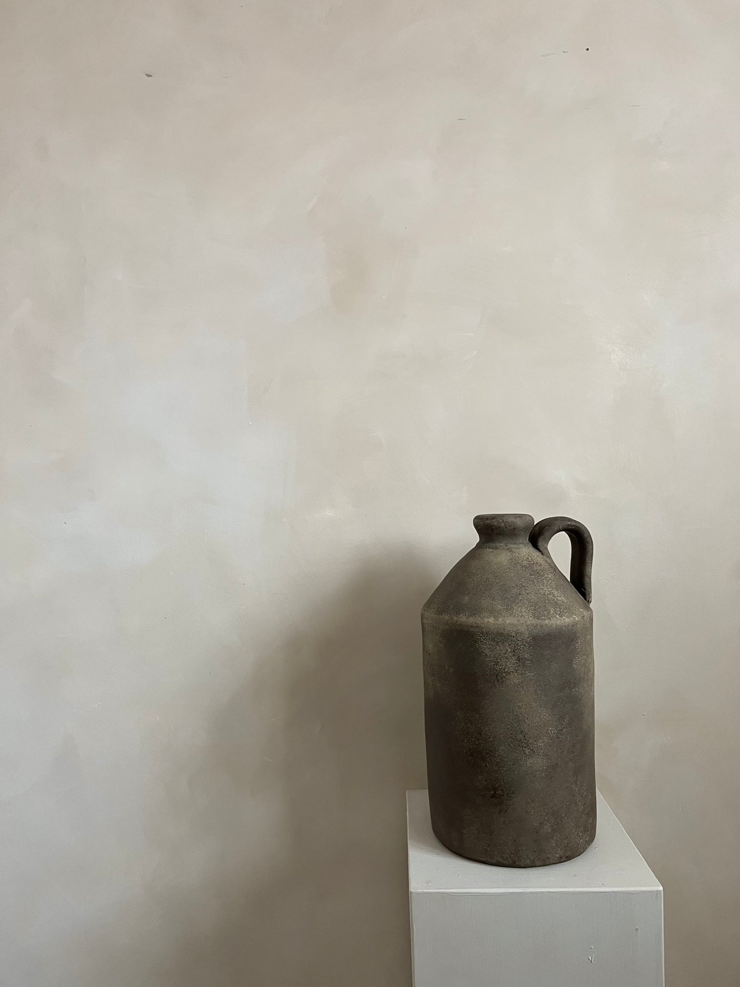 EARTH | large earthy brown rustic handled pot