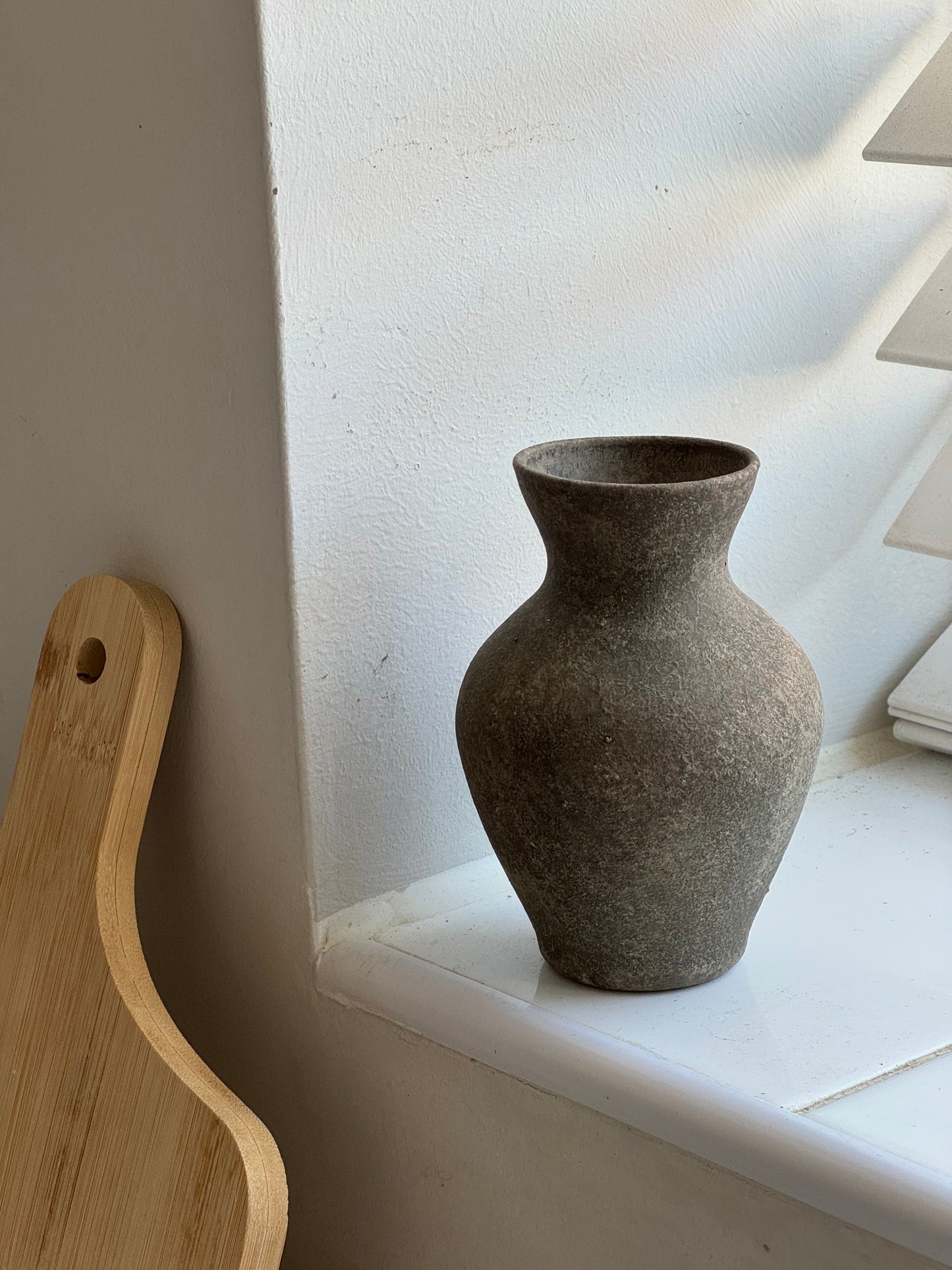 Up-cycled | dark earthy brown mini tapered vase