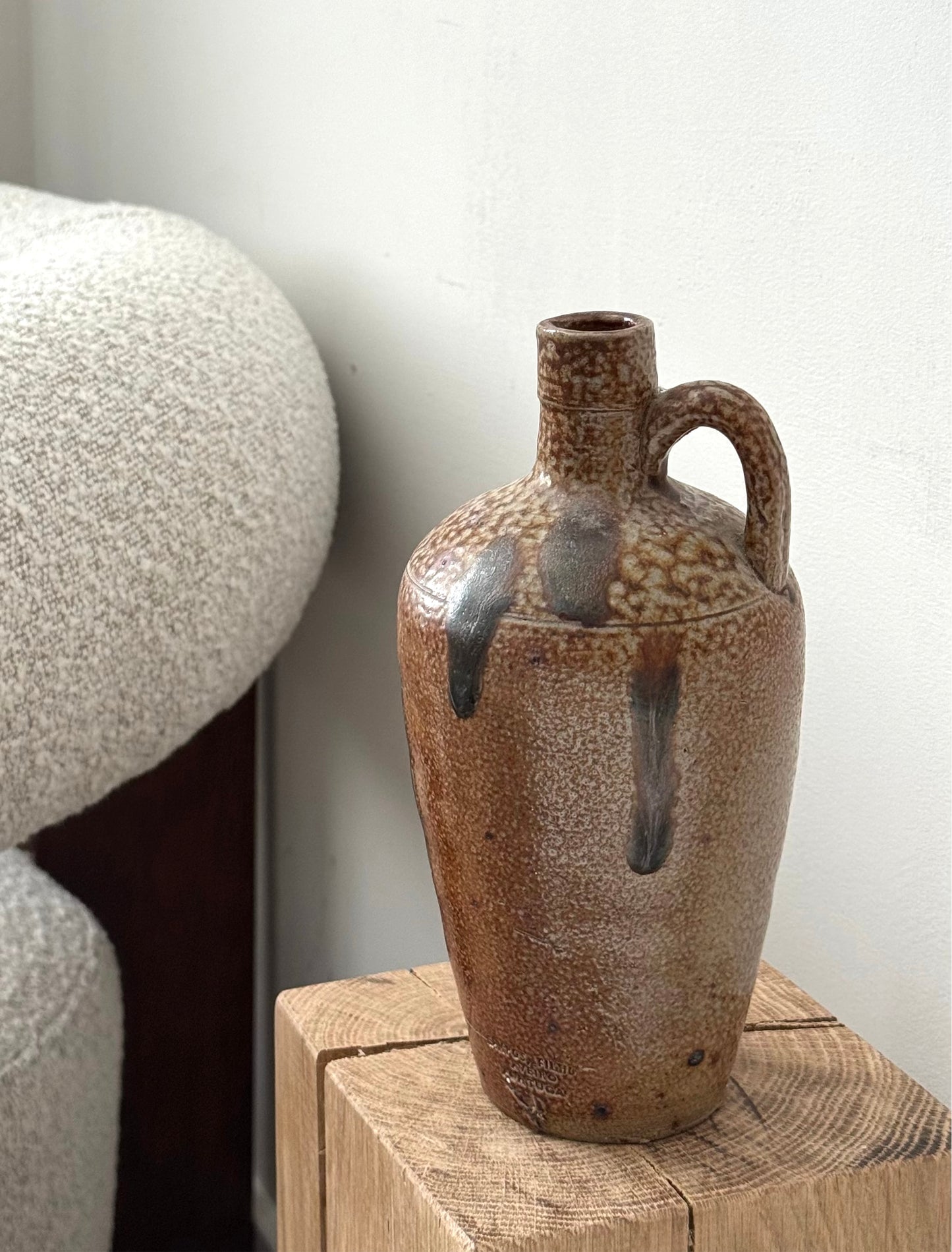 Vintage Portuguese Stoneware Jug