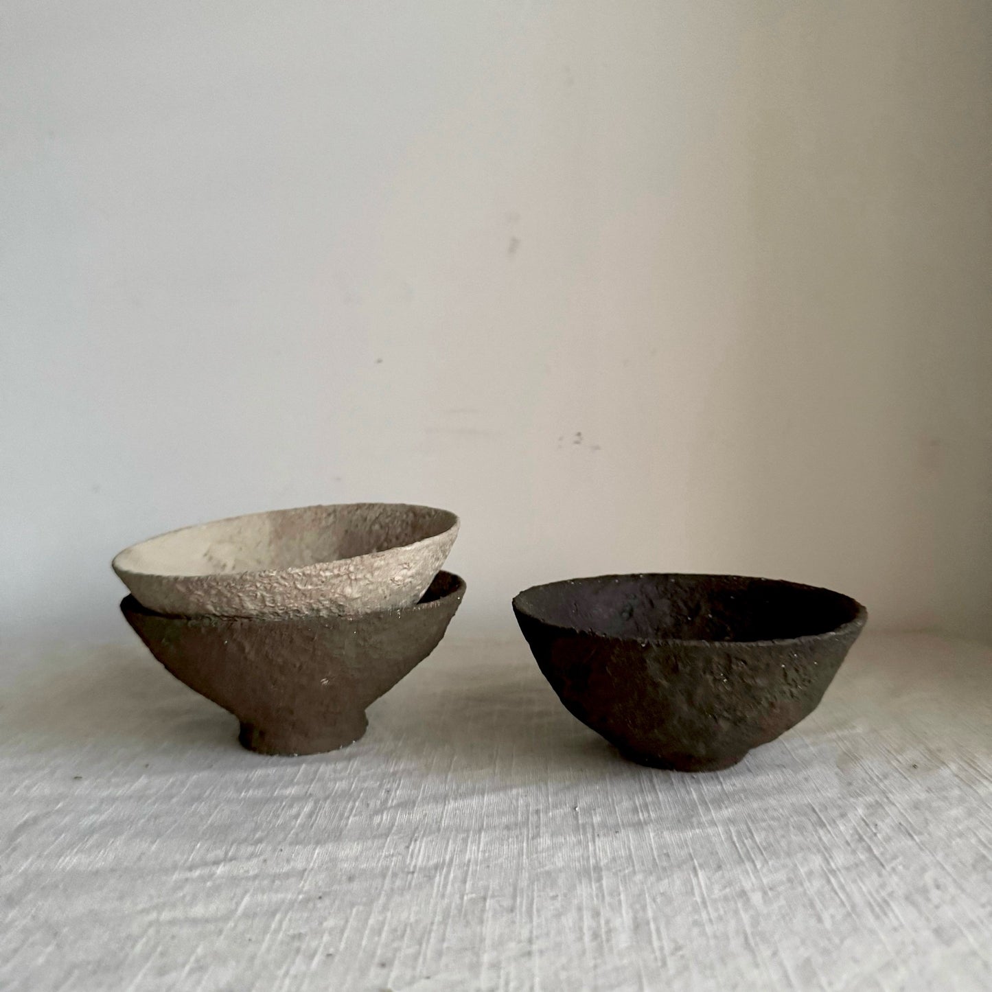EARTH | small neutral textured decorative bowls