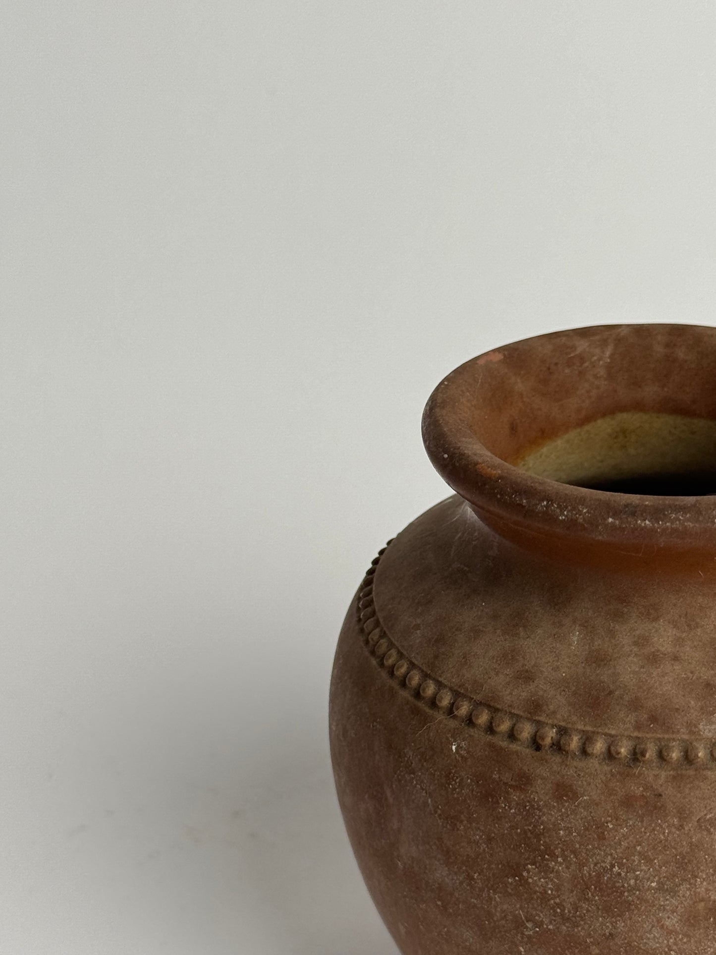 Small Vintage Brown Pot