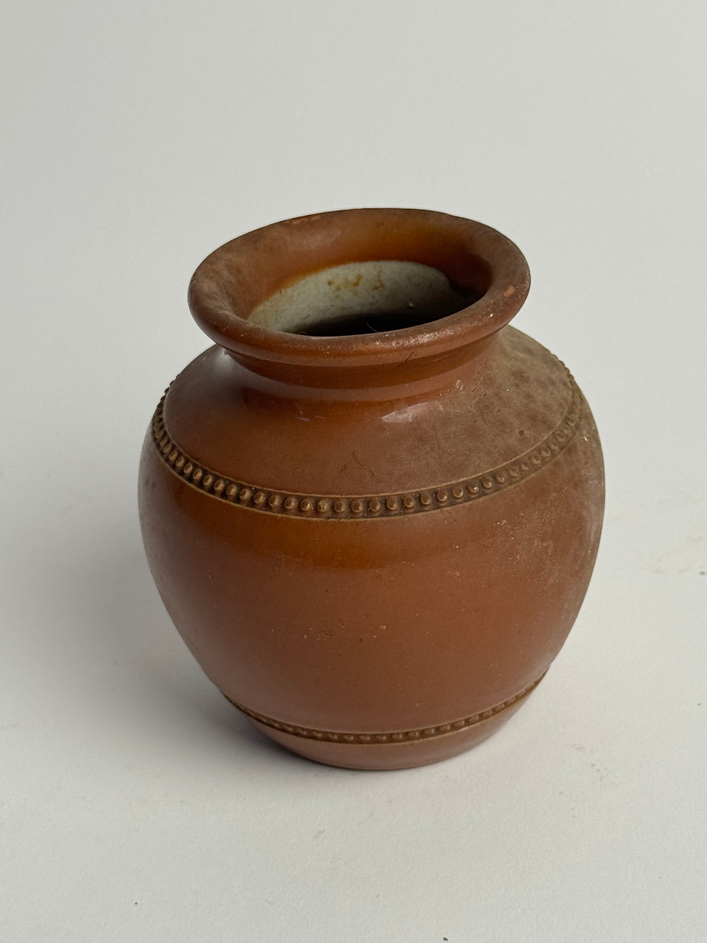 Small Vintage Brown Pot