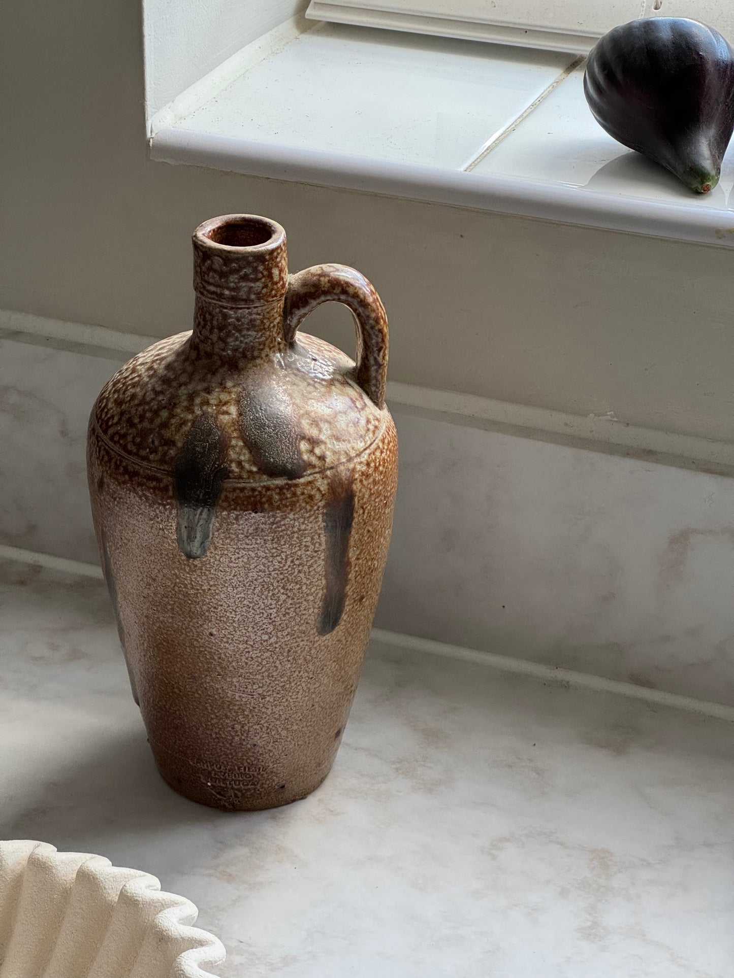 Vintage Portuguese Stoneware Jug