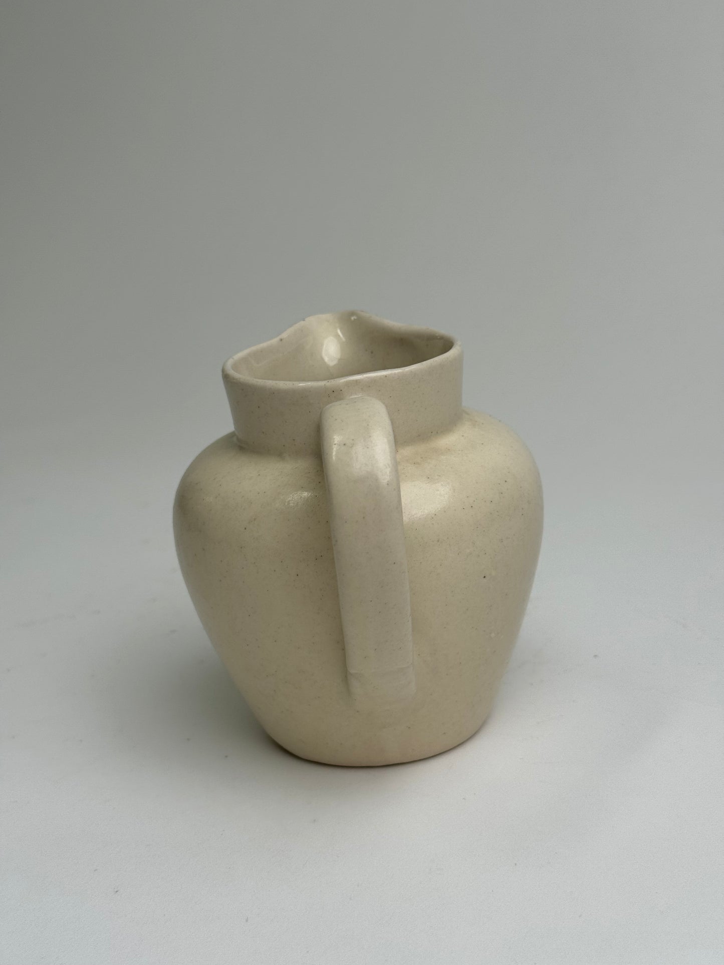 Cream Glazed Vintage Jug