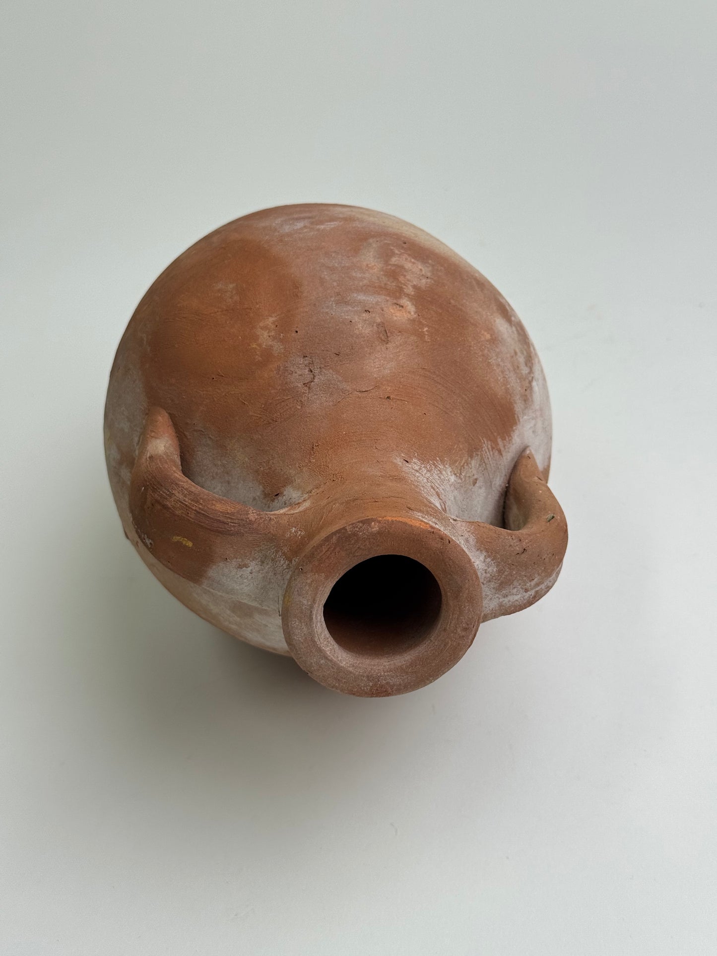 Egyptian Terracotta Twin Handle Vessel