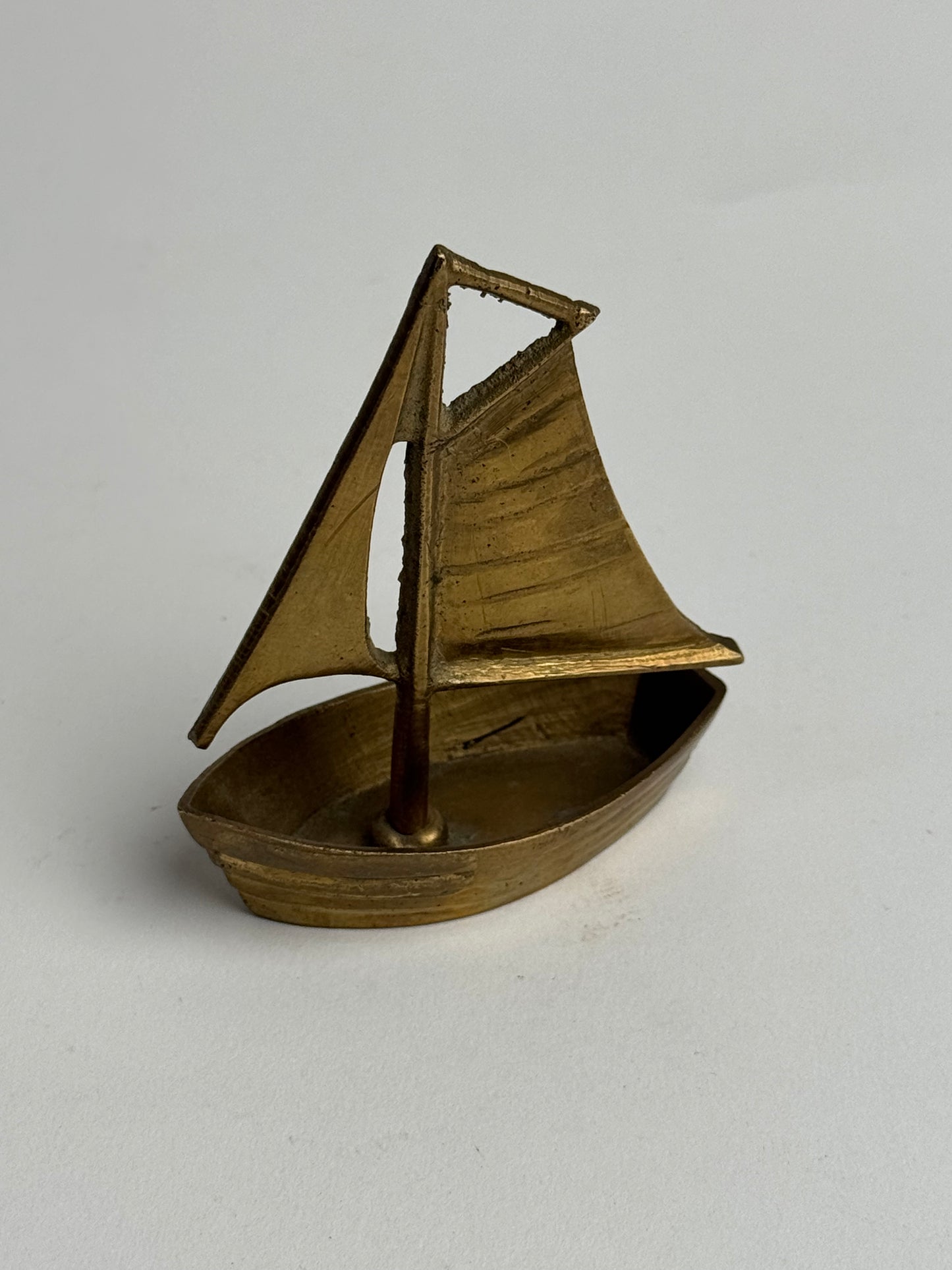 Vintage Brass Sailing Boat