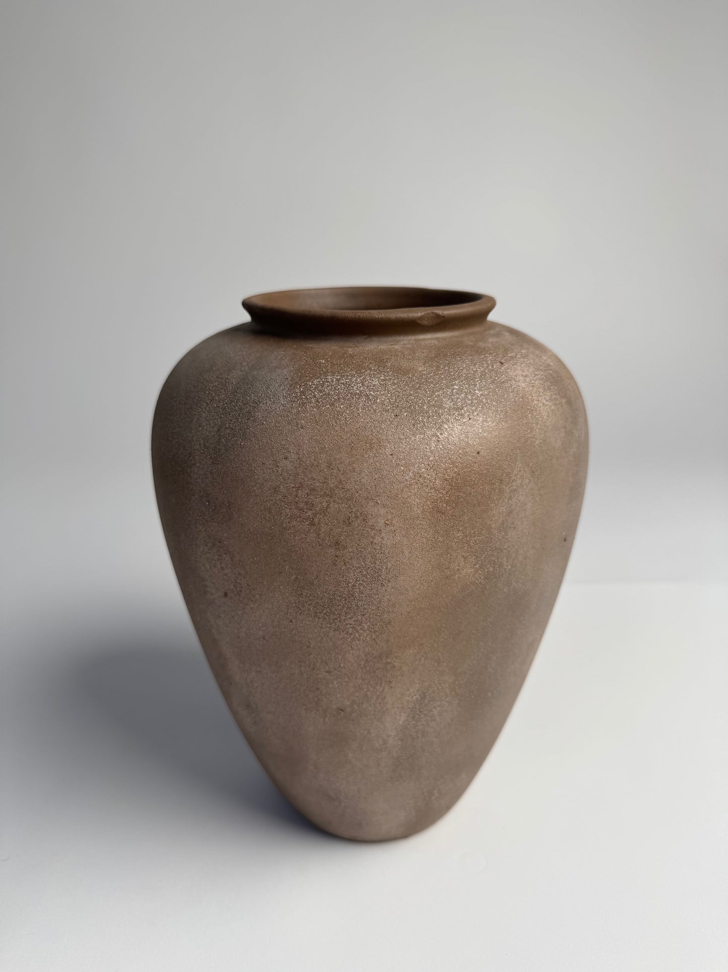 Up-cycled | WATERTIGHT warm beige earthy clay-like urn