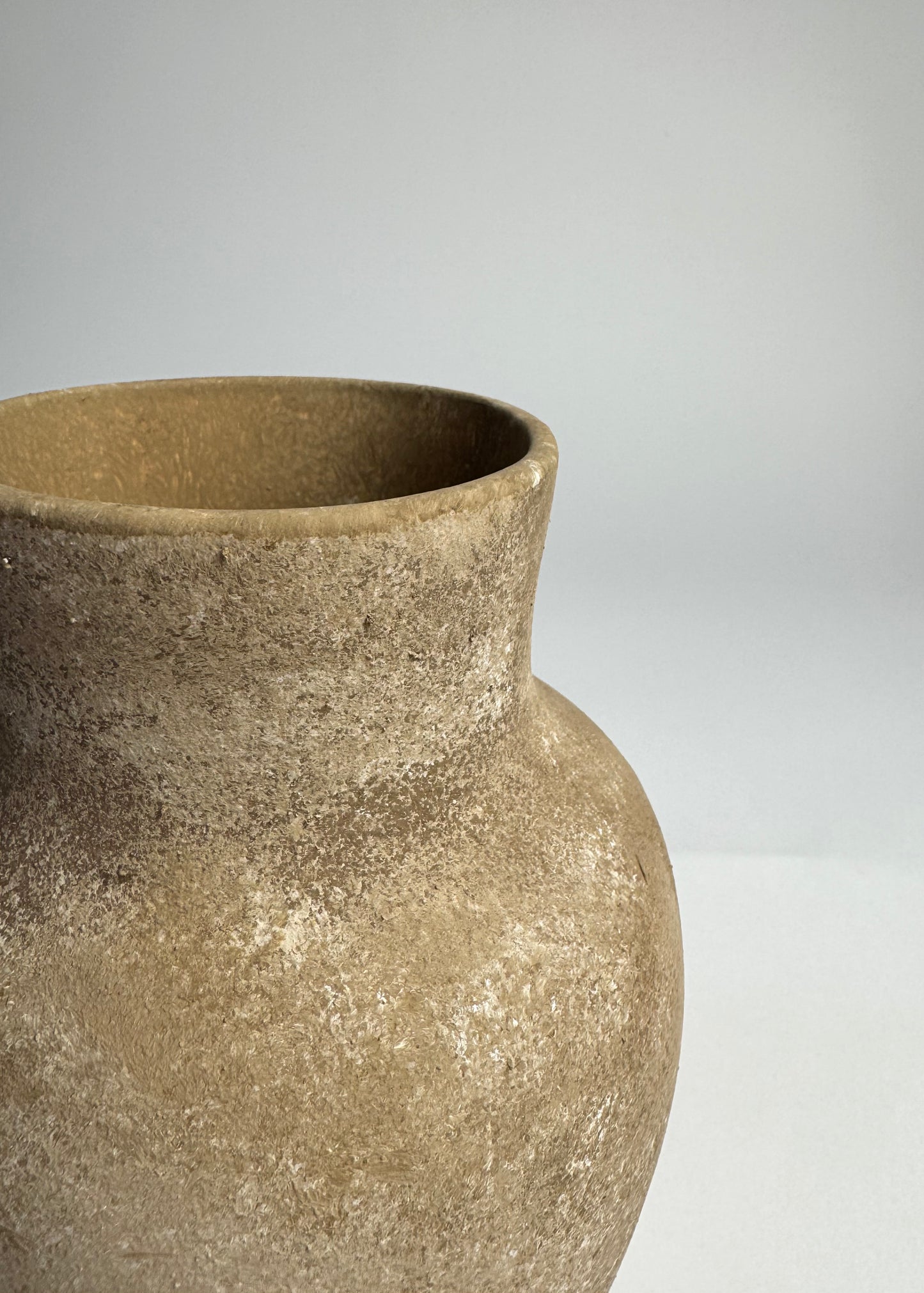 Up-cycled | medium warm brown tapered vase