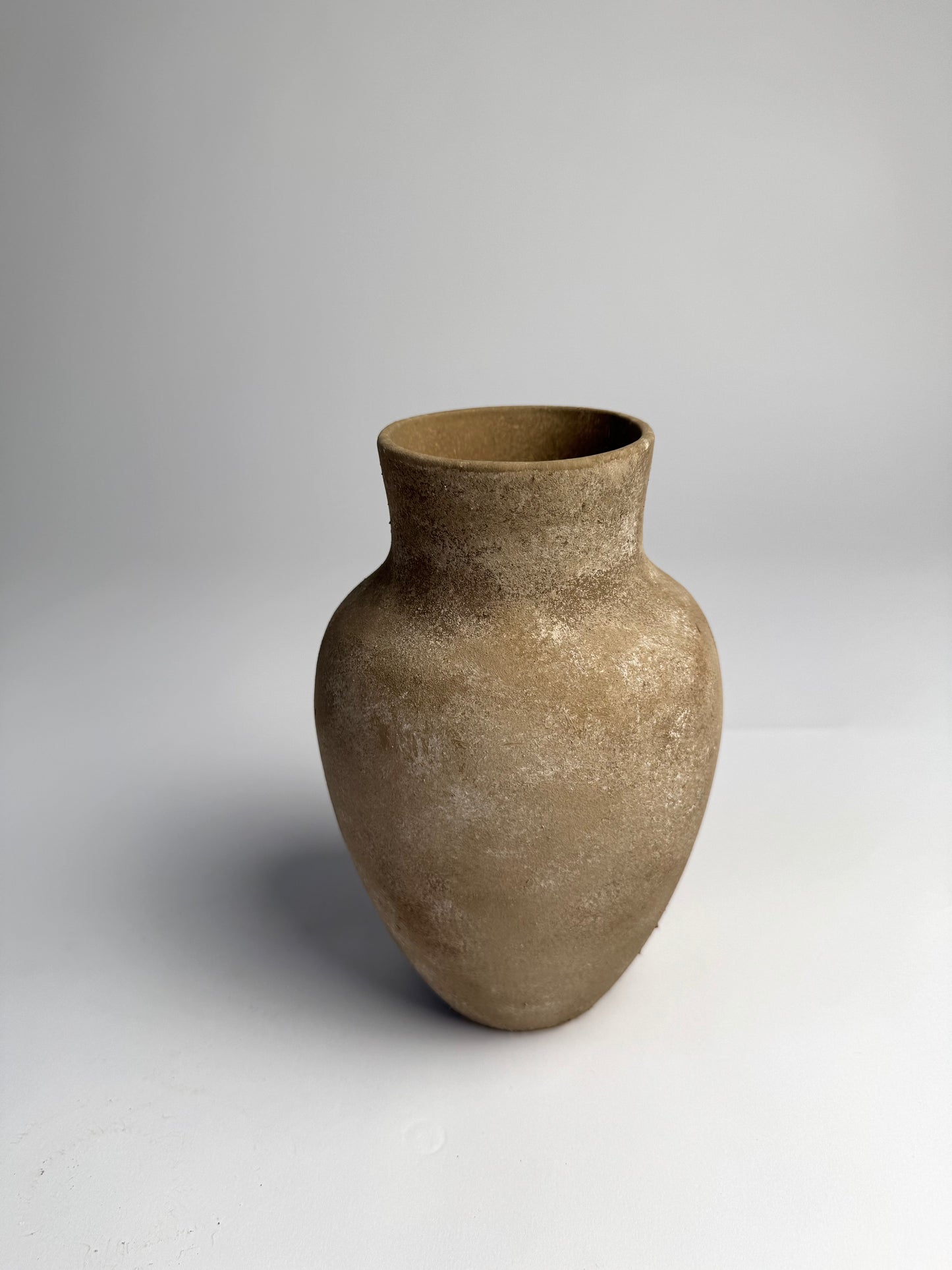 Up-cycled | medium warm brown tapered vase