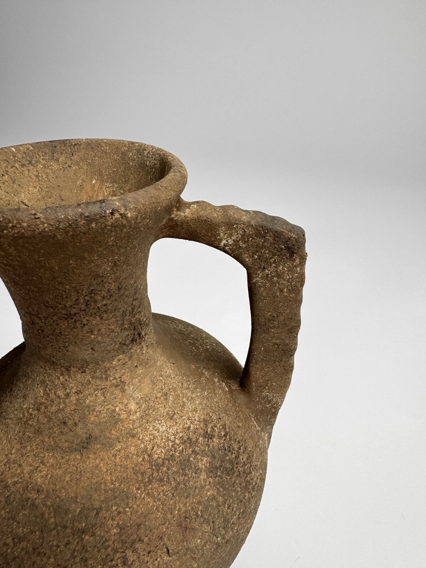 Up-cycled | warm earthy brown double handled amphora