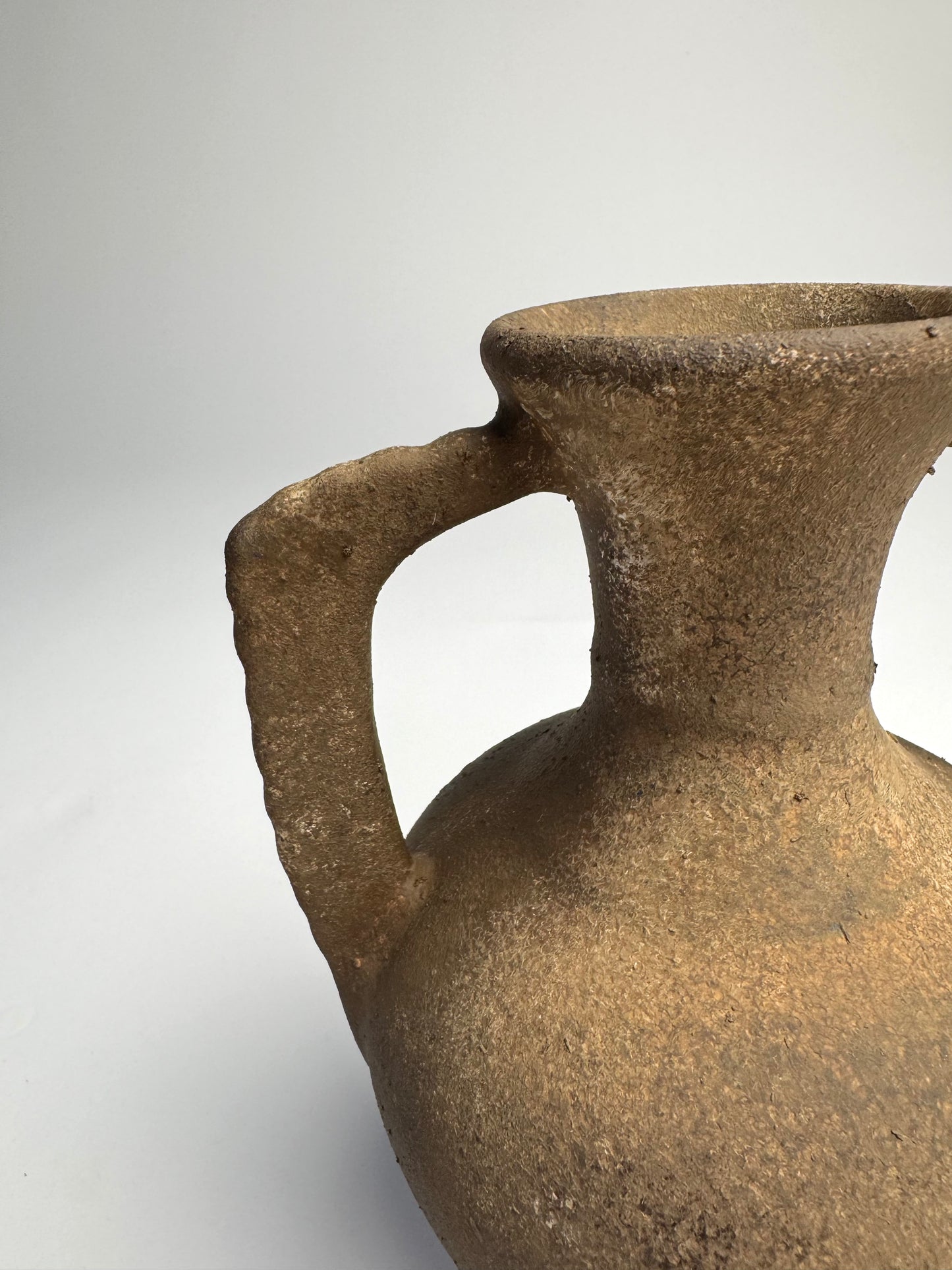 Up-cycled | warm earthy brown double handled amphora