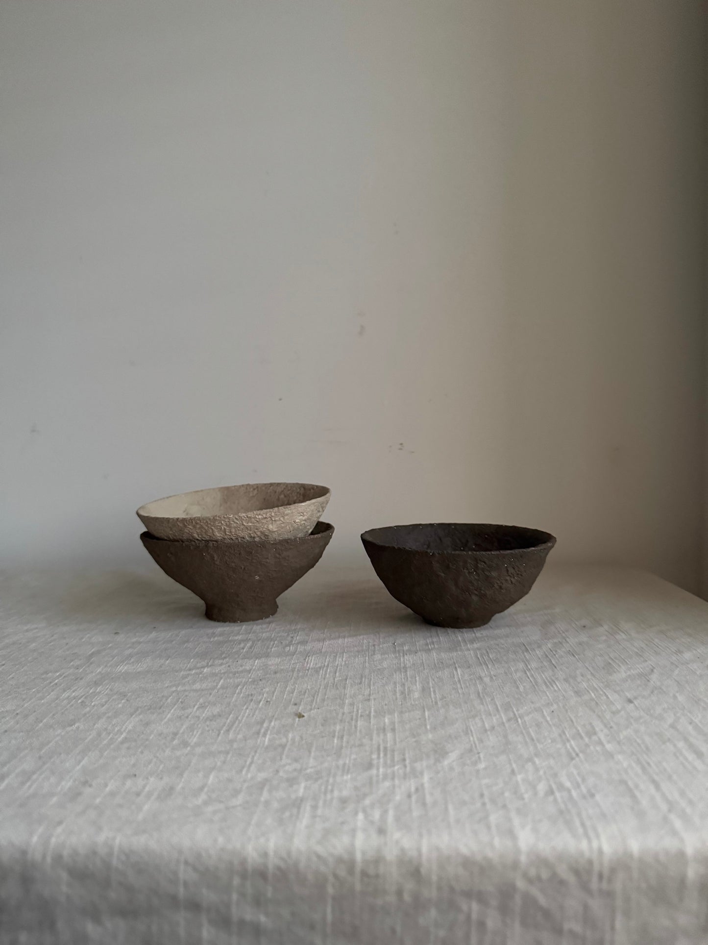 EARTH | small neutral textured decorative bowls