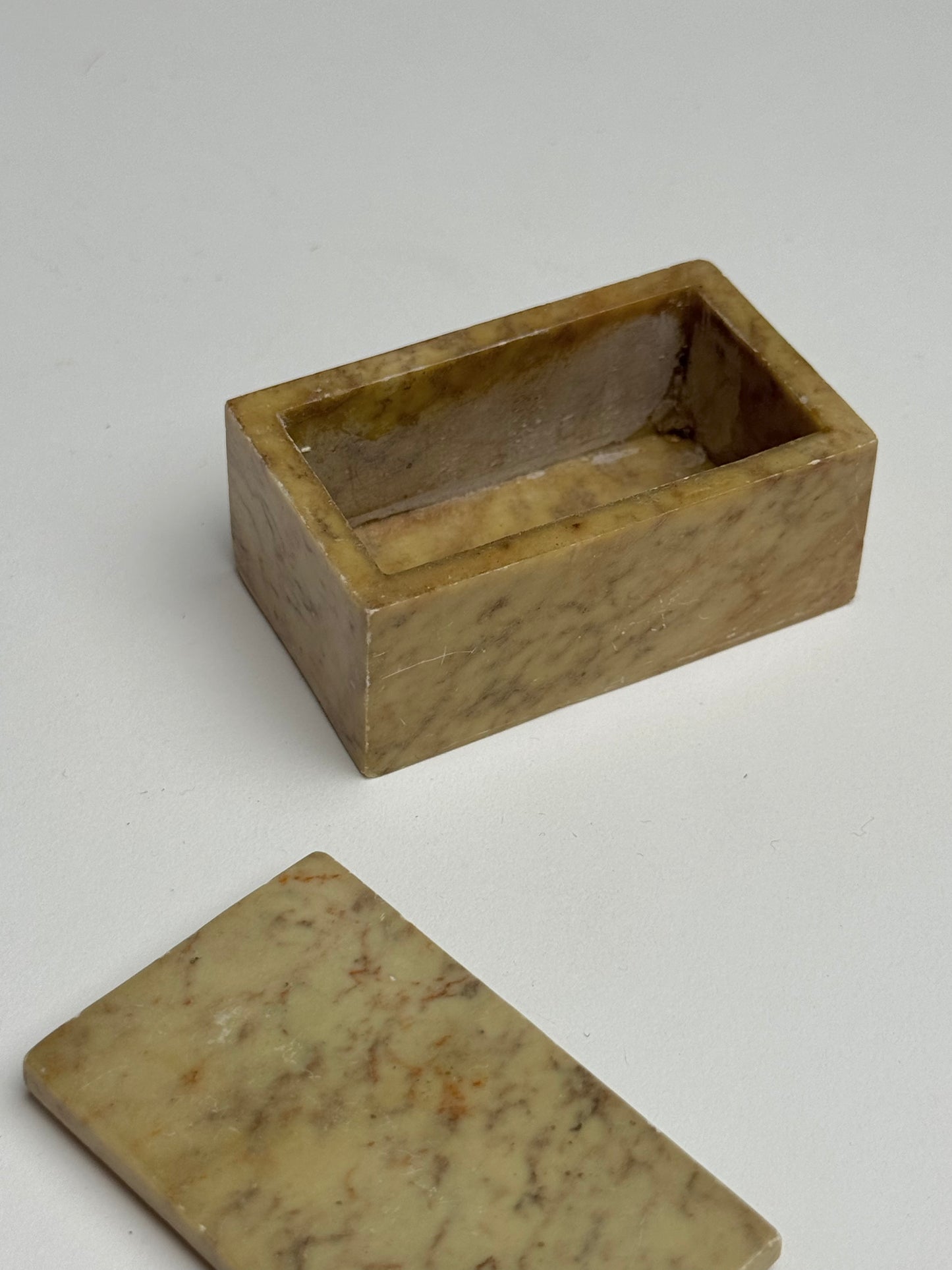Small Alabaster Match Box