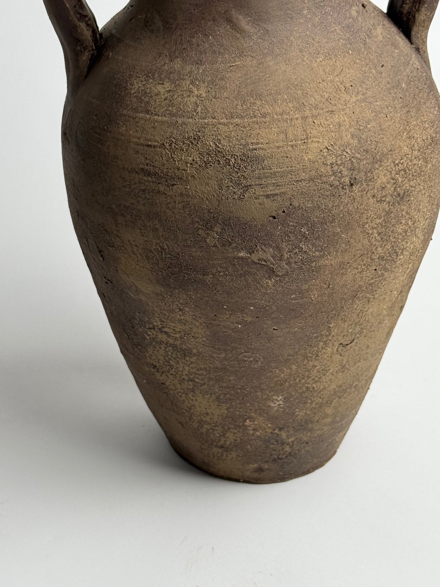 Up-cycled | Earthy brown twin handled vessel