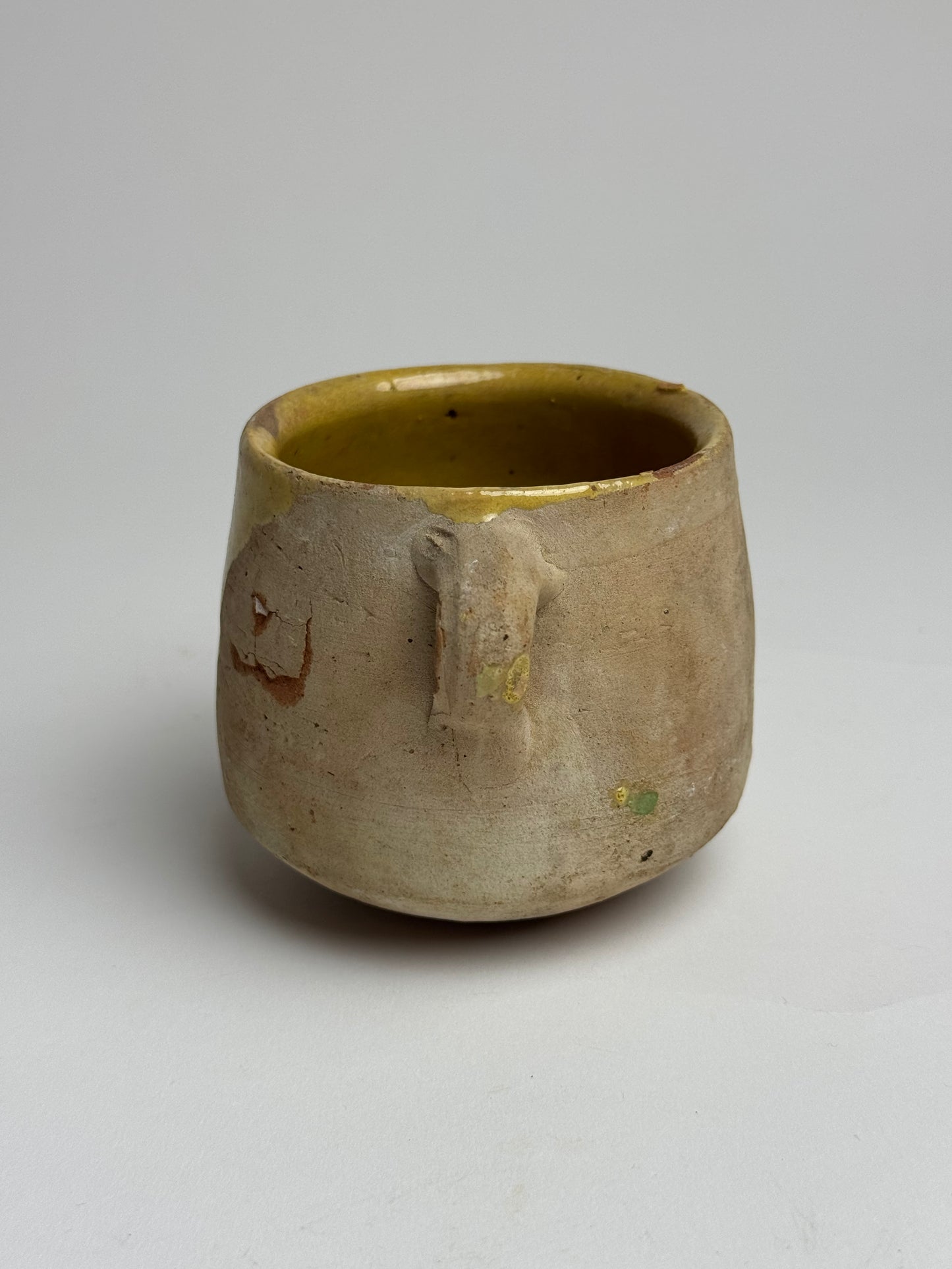 Small Yellow Detail Confit Pot