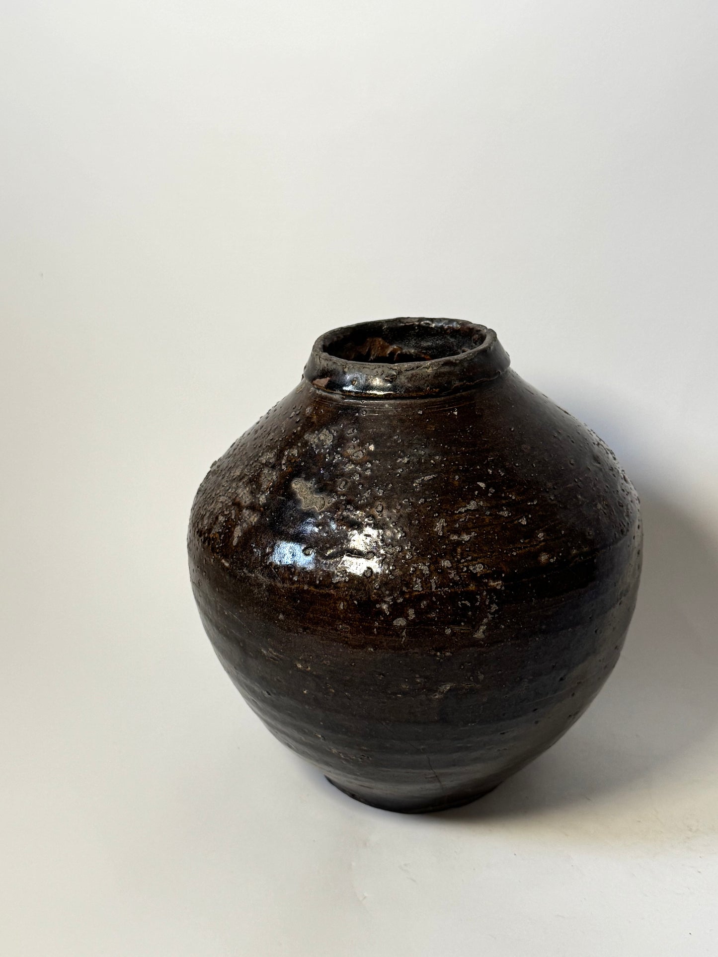 Tapered Earthy Asian Vessel