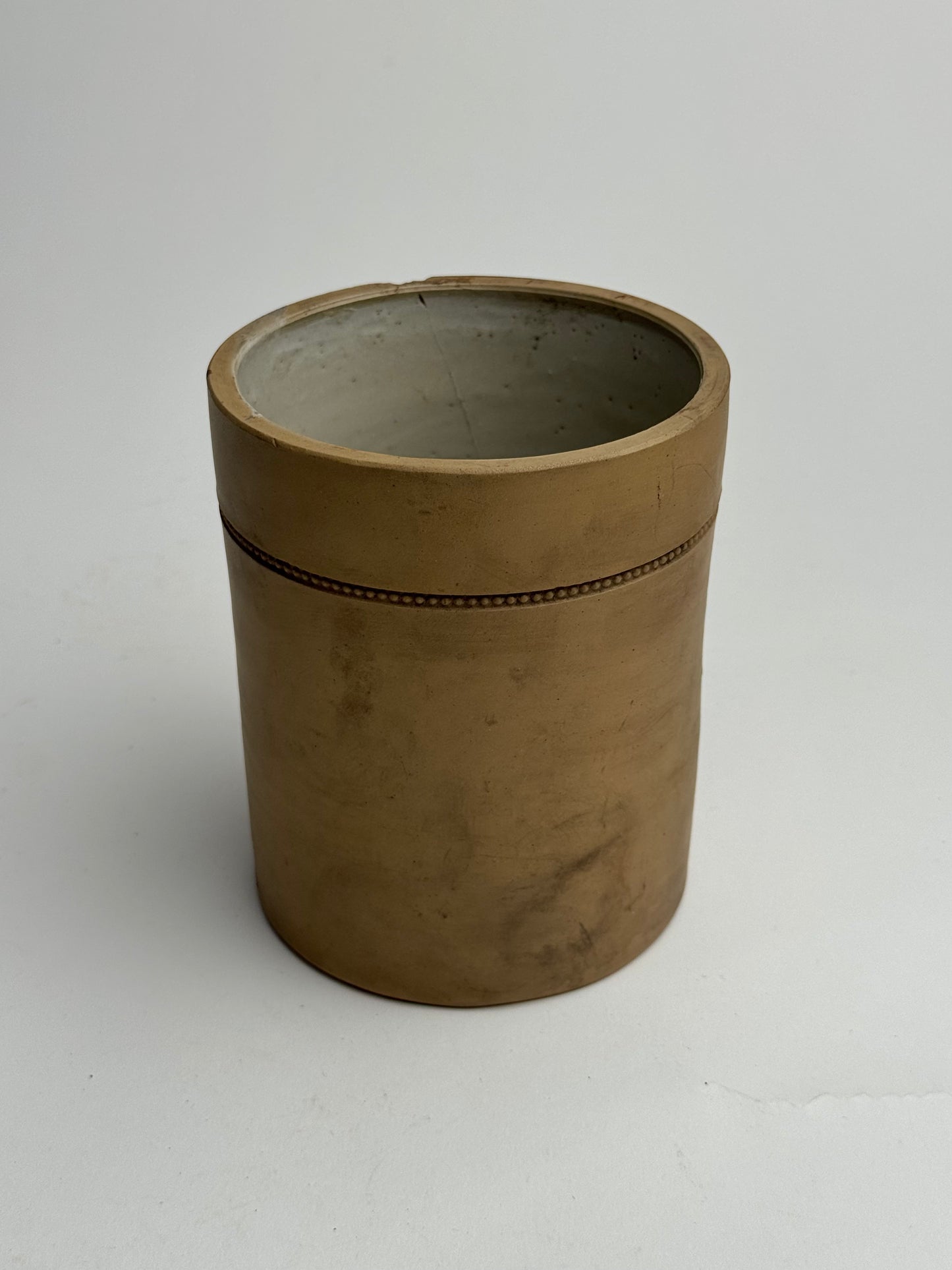 Warm Brown Vintage Storage Jar