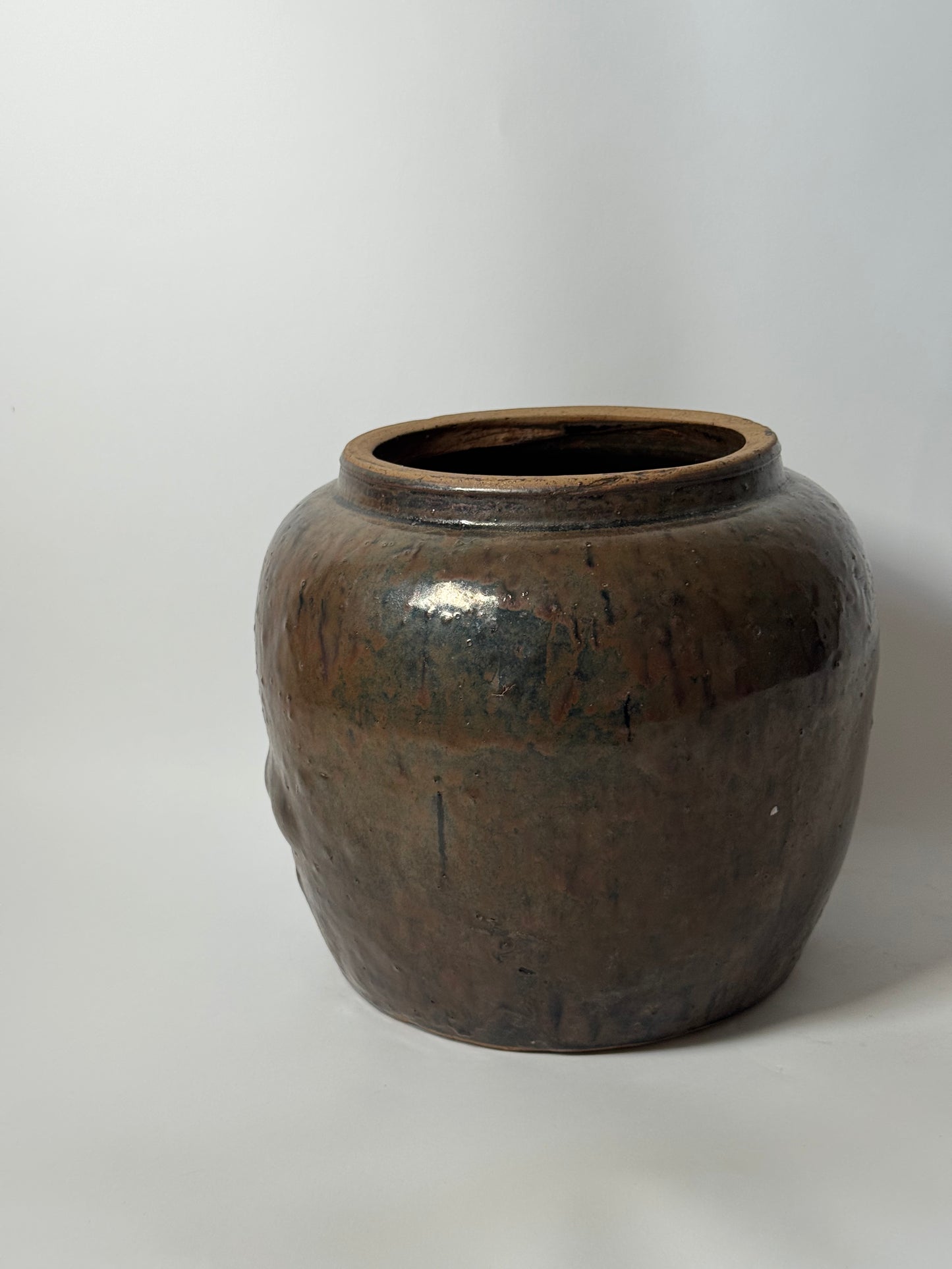 Drip Glaze Large South Asian Pot