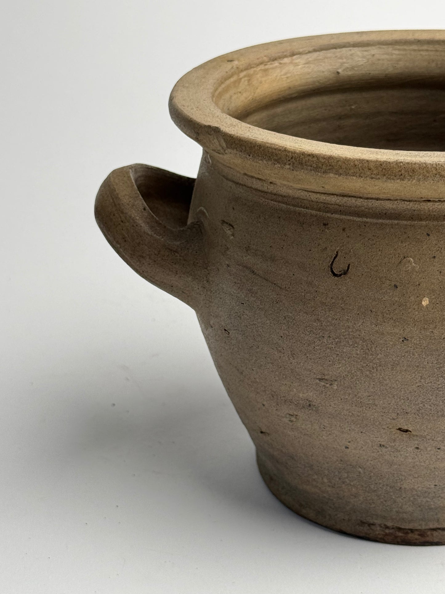 Soft Brown Twin Handled French Pot