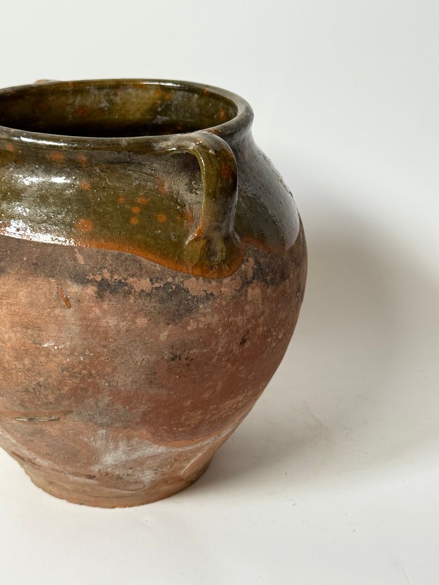 Antique Romanian Twin Handled Pot