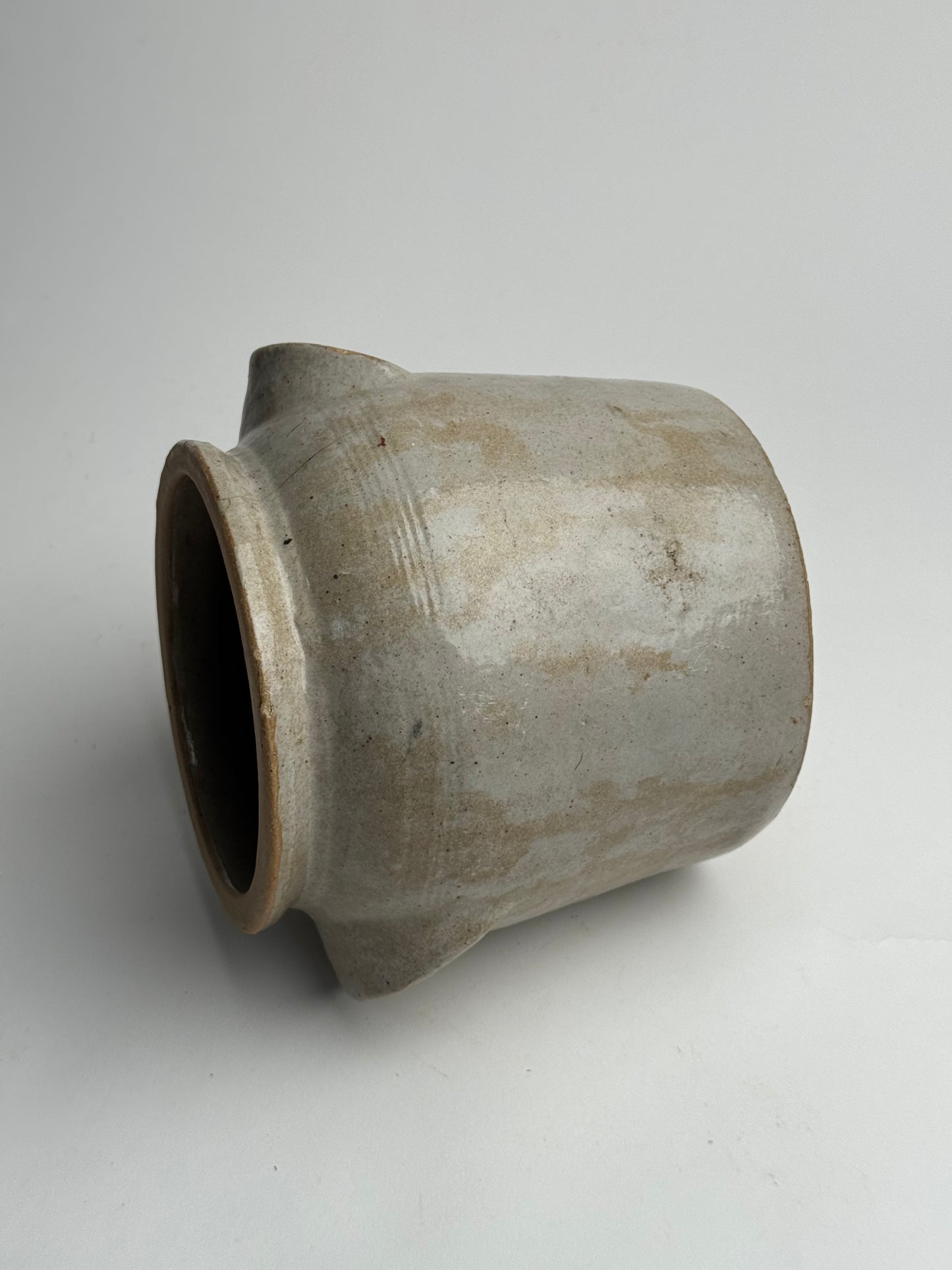 Medium Grey Mottled French Confit Pot