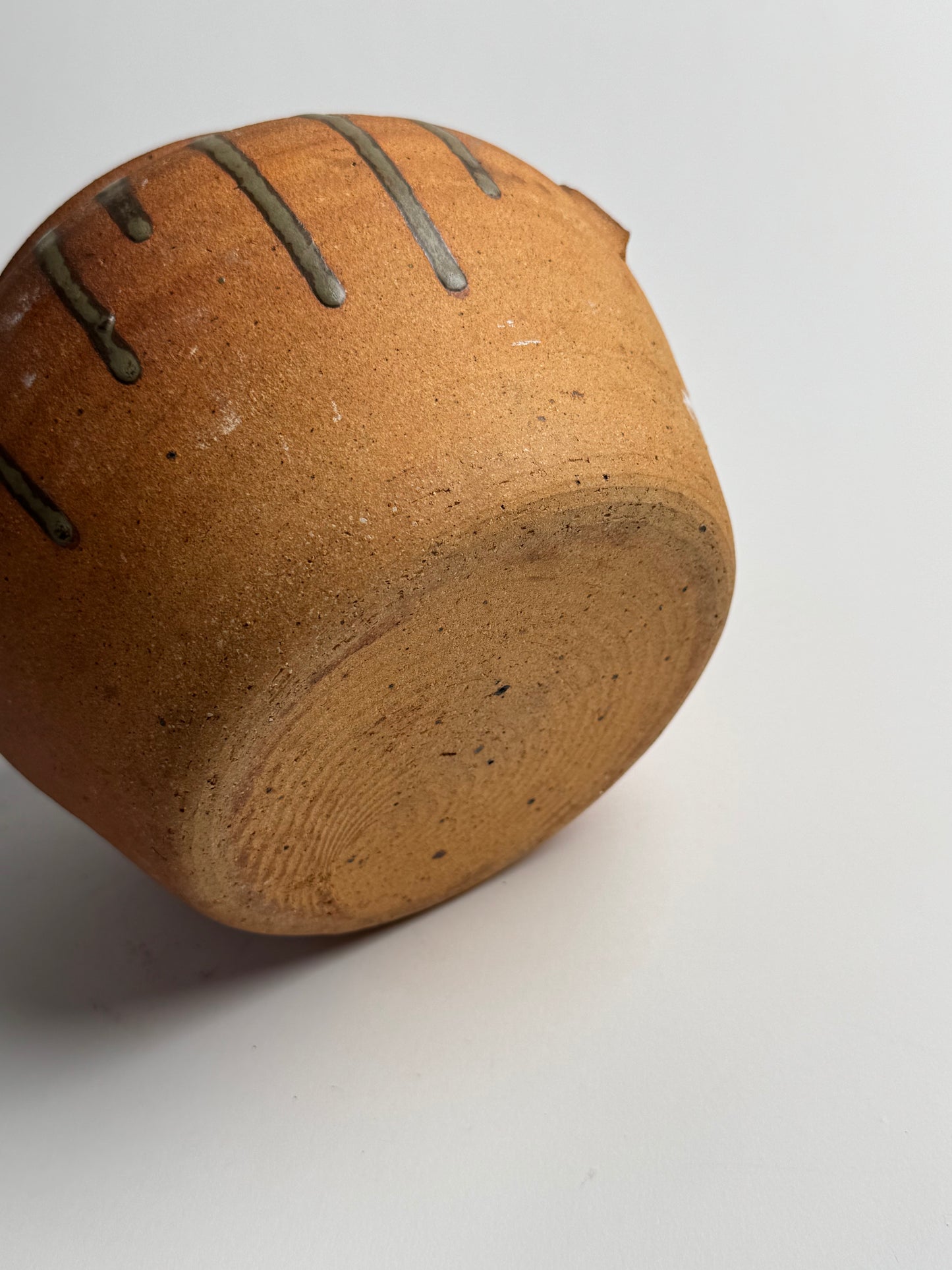 Terracotta Drip Glaze Confit Pot