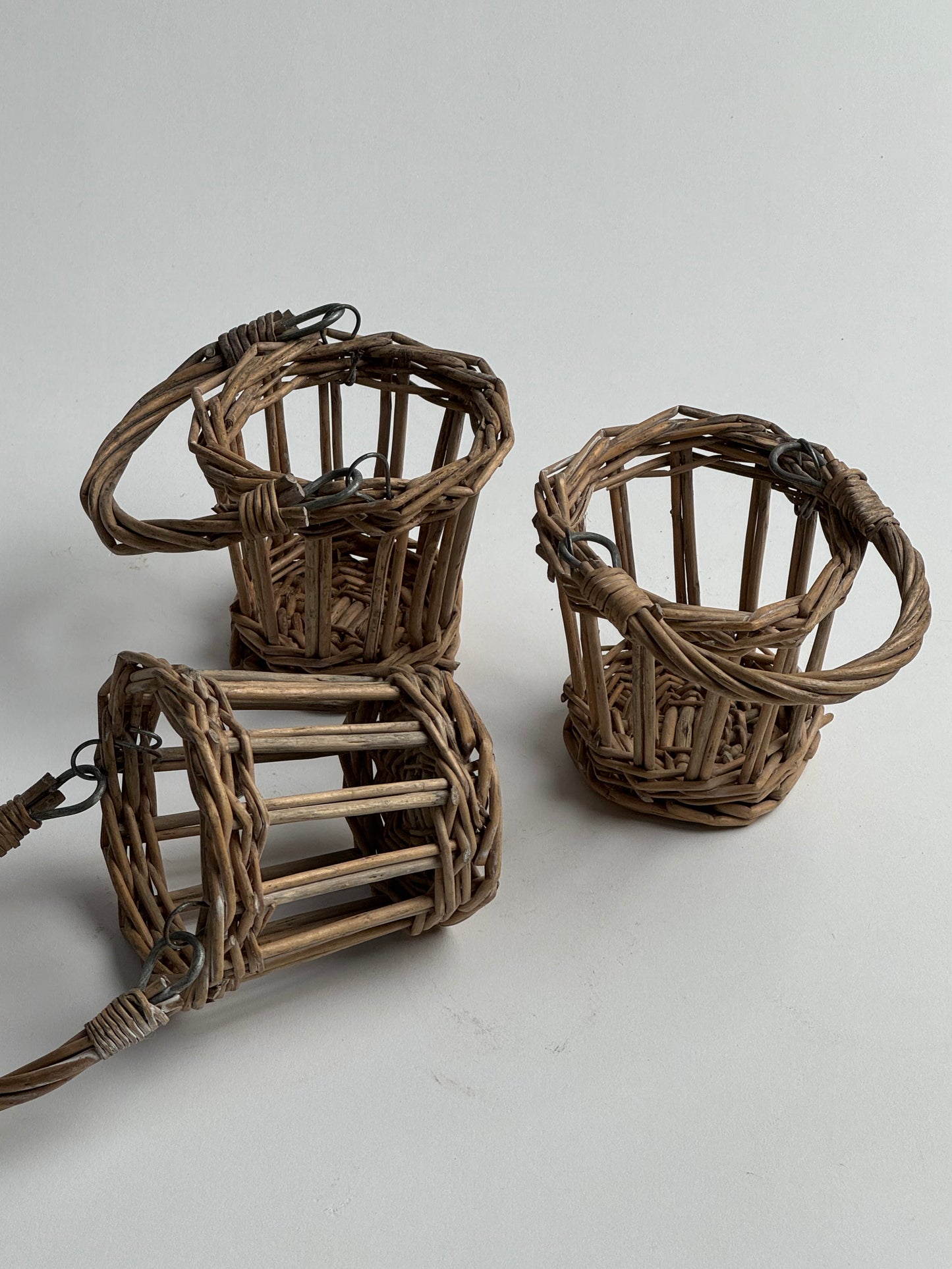 Small Vintage Wicker Baskets