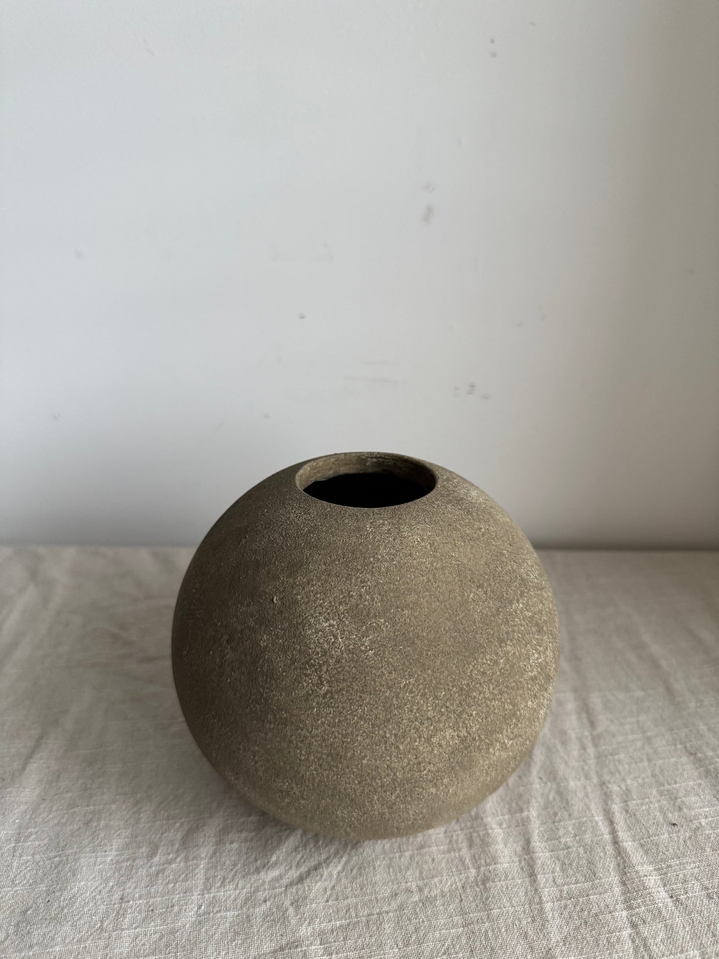 EARTH | earthy brown round ball vase