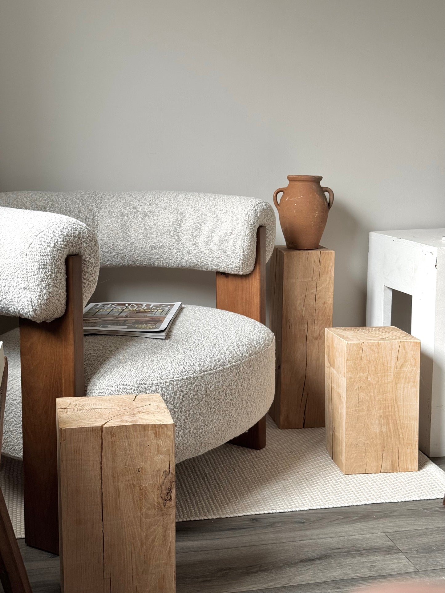 Solid Oak Wood Plinths