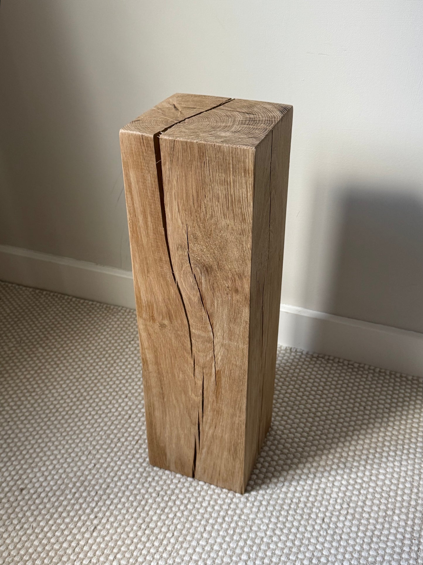 Solid Oak Wood Plinths