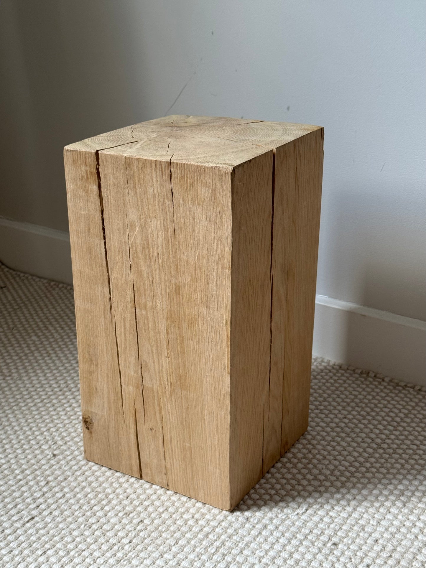 Solid Oak Wood Plinths