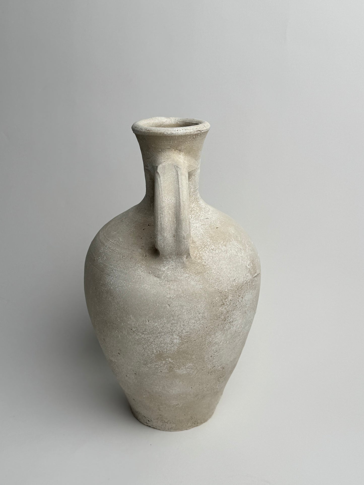 Up-Cycled | Large Off-White Mediterranean Style Jug