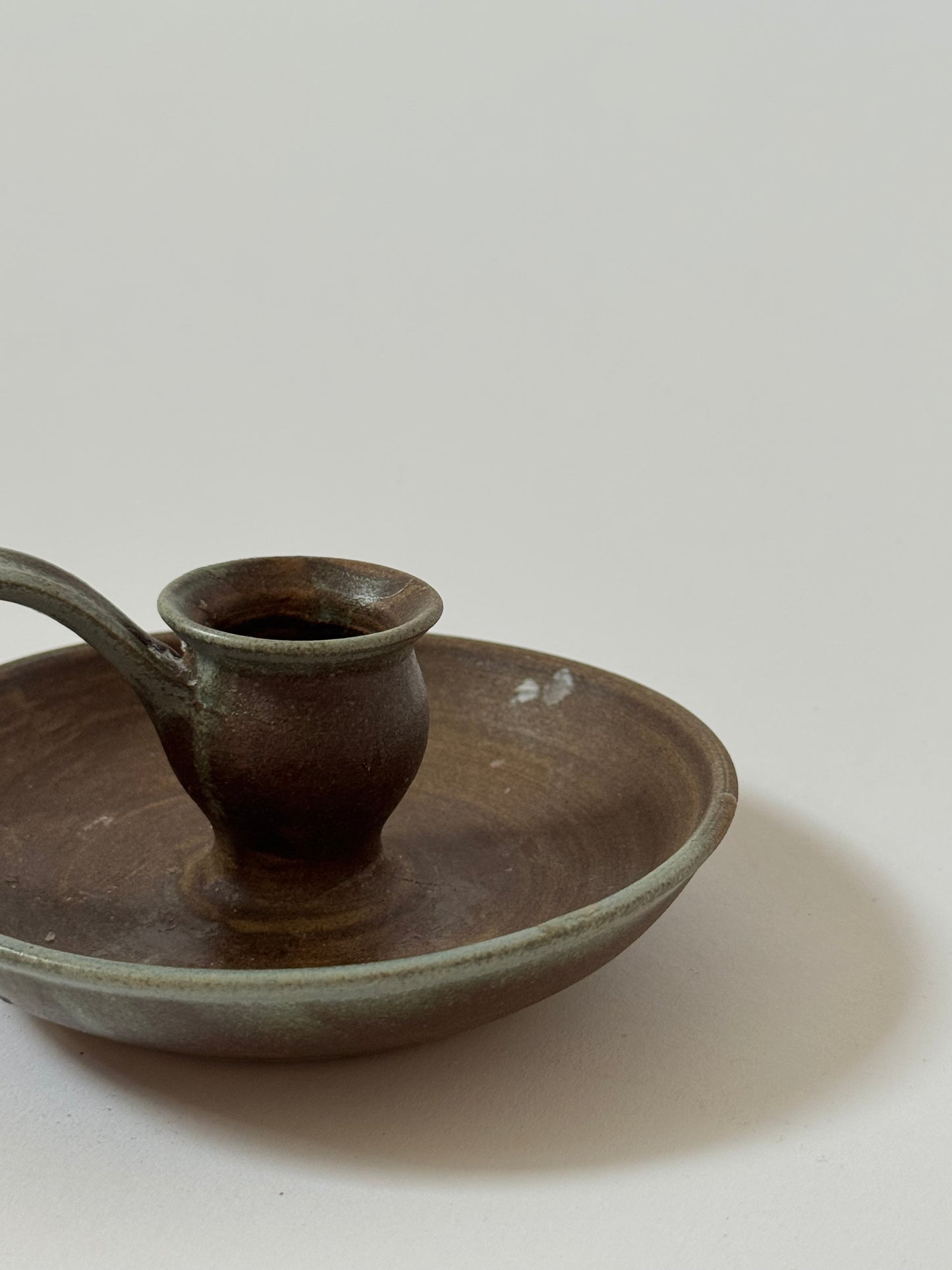 Two Toned Studio Pottery Candle Holder