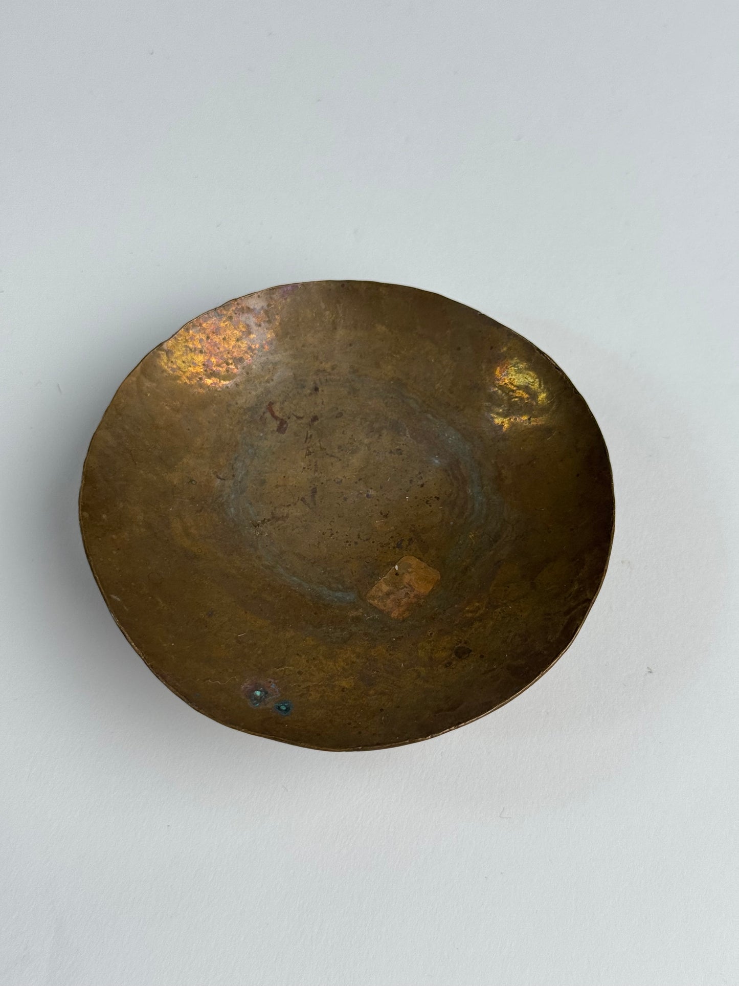 Small Vintage brass footed bowl