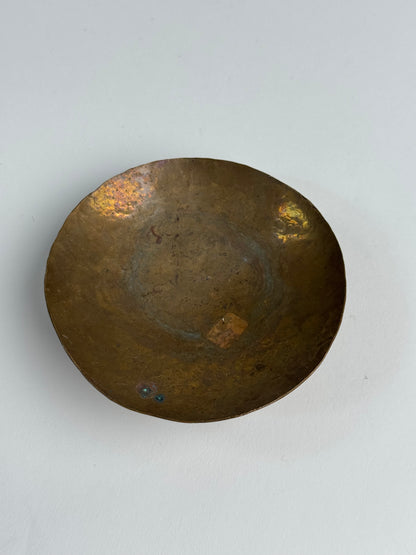 Small Vintage brass footed bowl