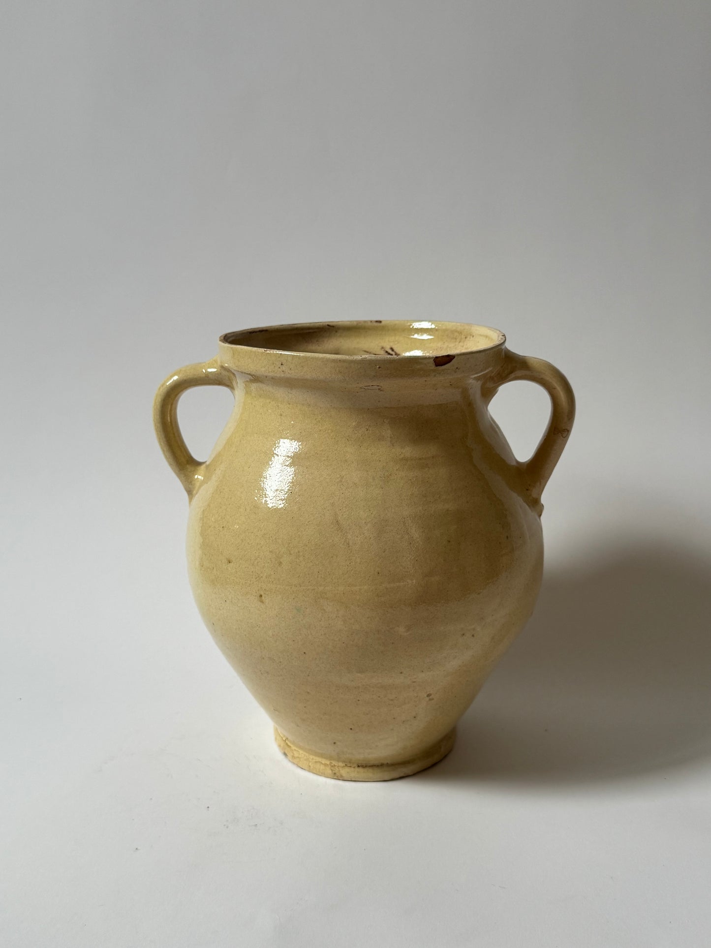 Butter Yellow Twin Handled Vessel