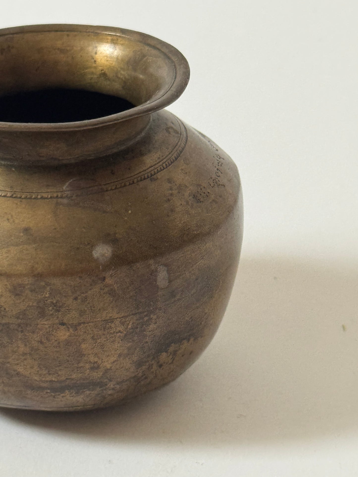 Small Vintage Brass Pots