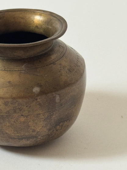 Small Vintage Brass Pots