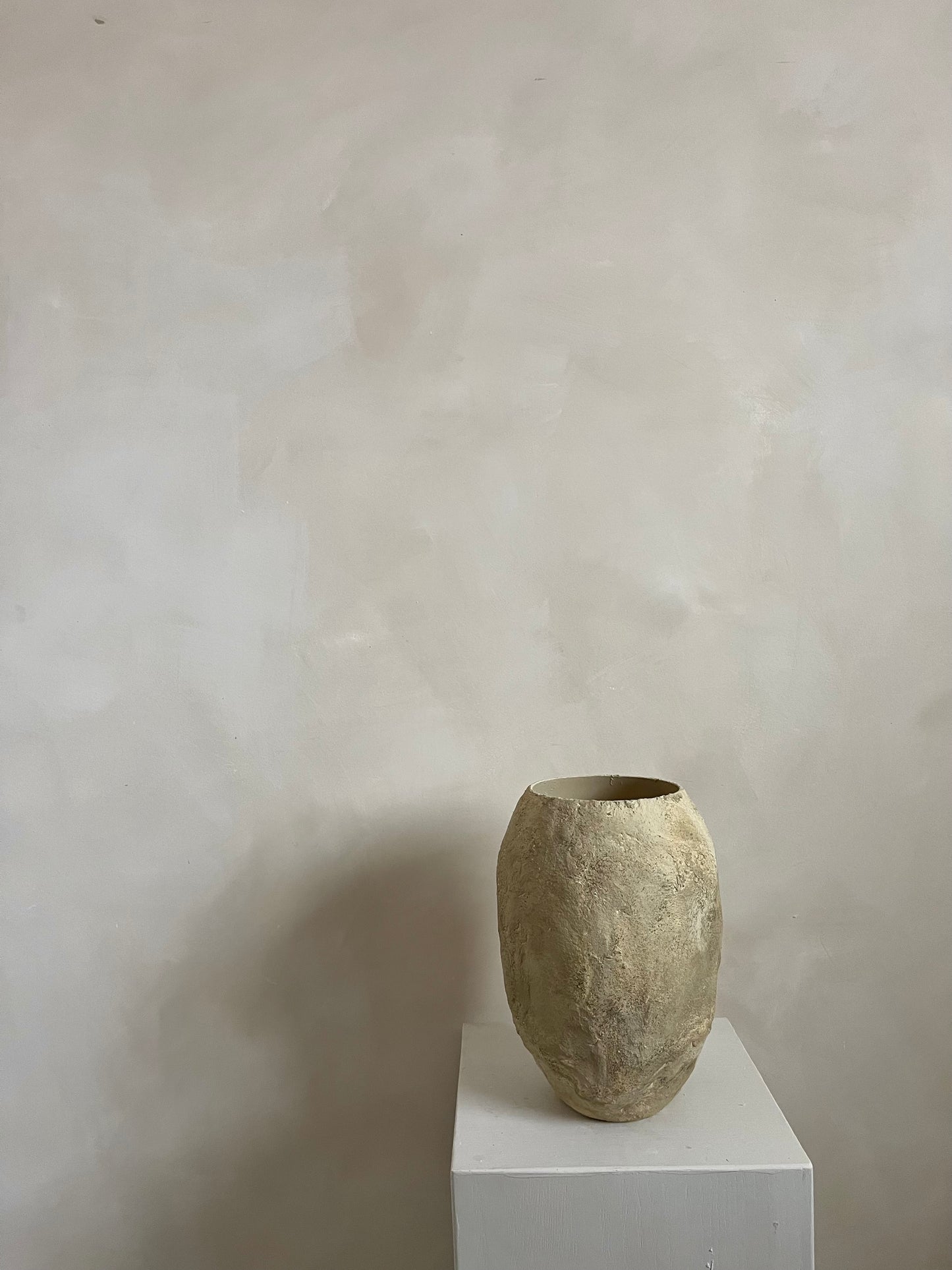 EARTH  | earthy beige brown heavily textured rustic pot