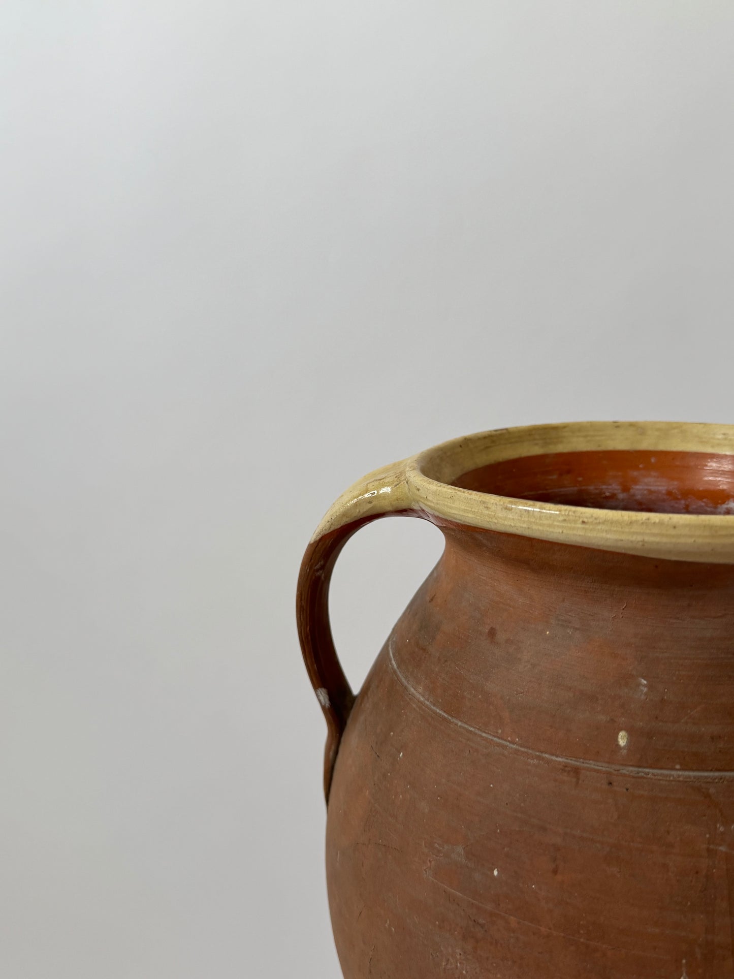 Large Aged Terracotta Jug