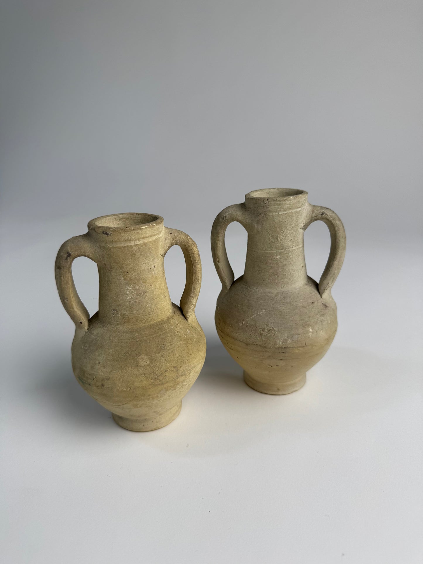 Double handled stoneware amphoras