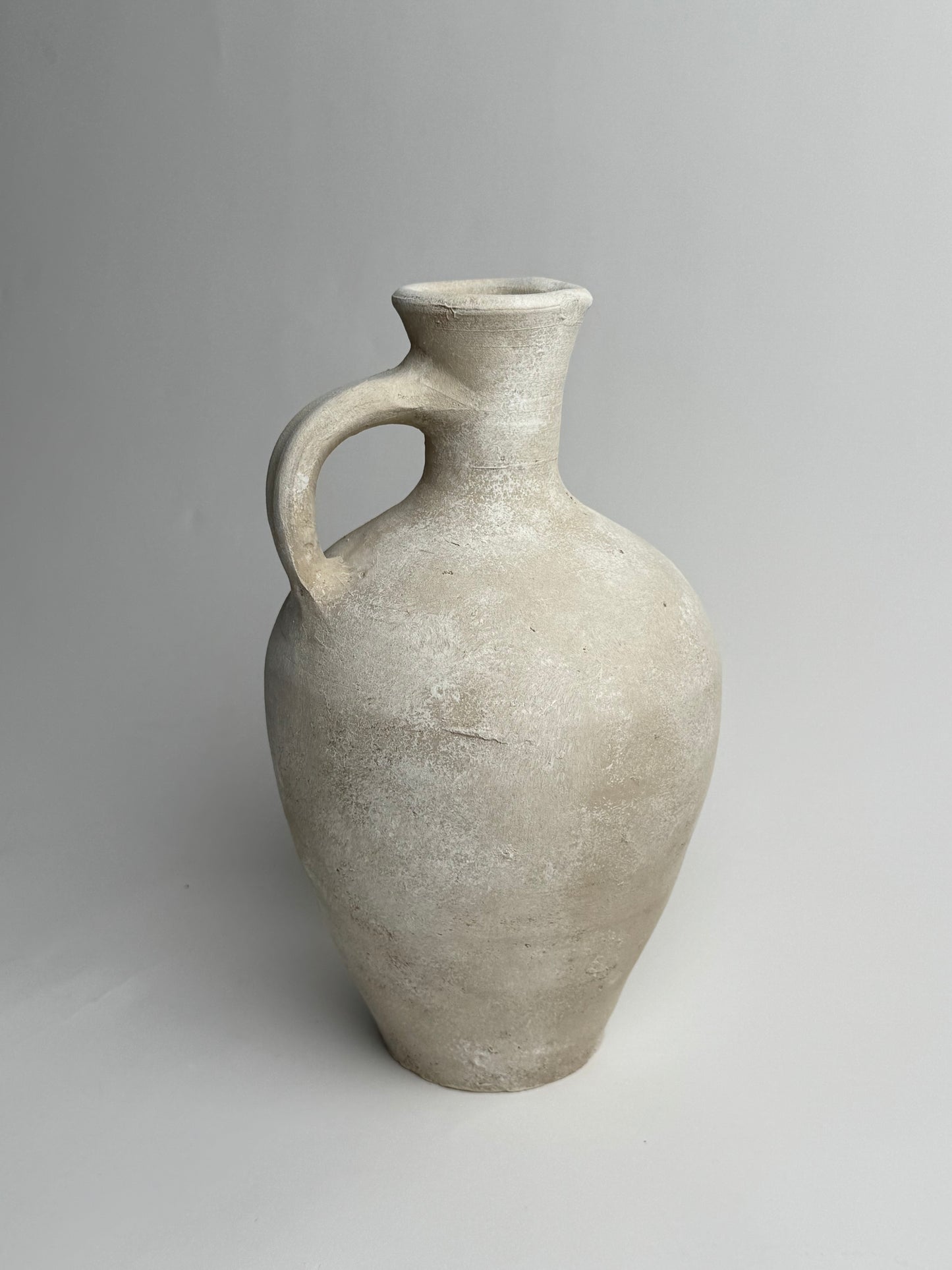 Up-Cycled | Large Off-White Mediterranean Style Jug
