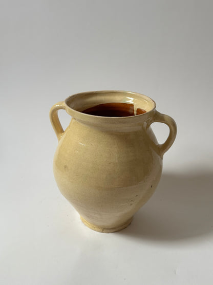 Butter Yellow Twin Handled Vessel