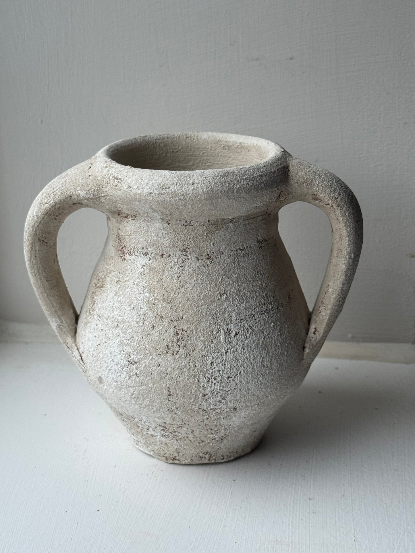 Up-Cycled | Small Off-White Double Handled Pot